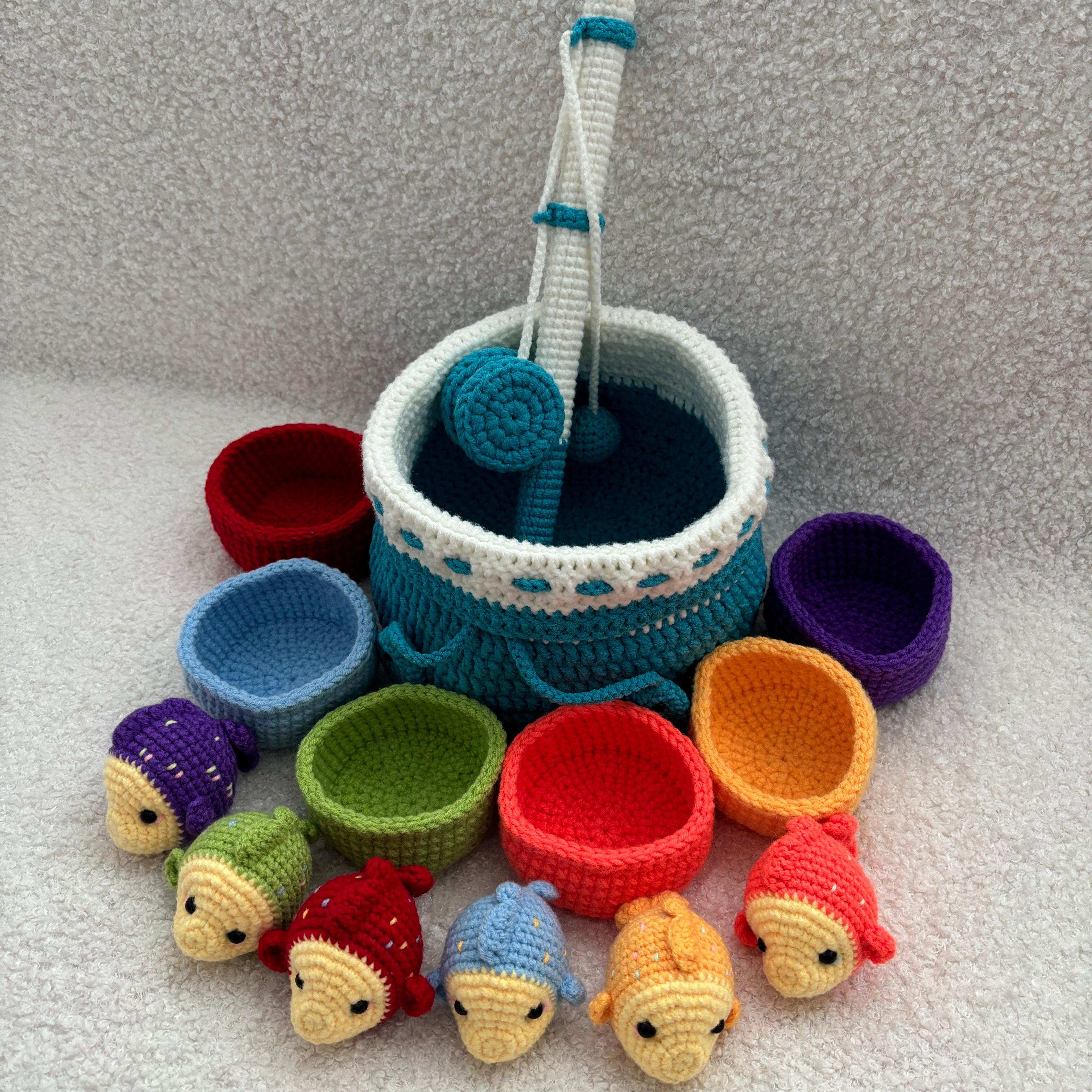 Montessori Inspired Fishing Toy Crochet Kit