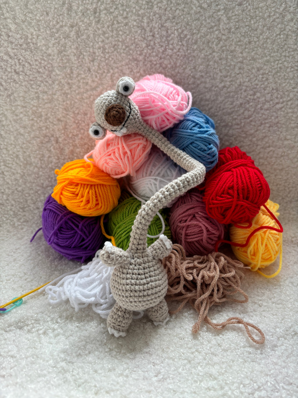 Sloth Bag Charm Crochet Kit & Pattern