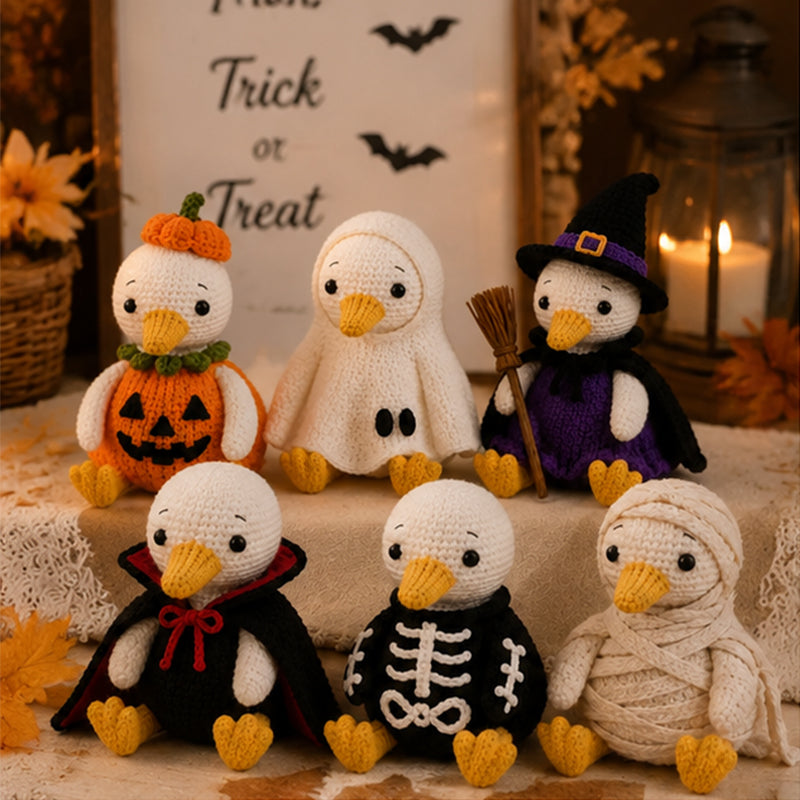 Halloween Mini Amigurumi Duck Doll Crochet Kit