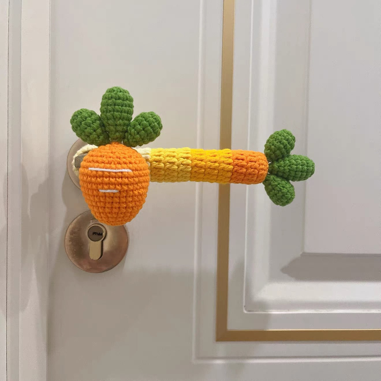 Handmade 1 Pair Easter Turnips Door Handle Sleeve Protective Cover Baby Safety Guard Door Handle Covers