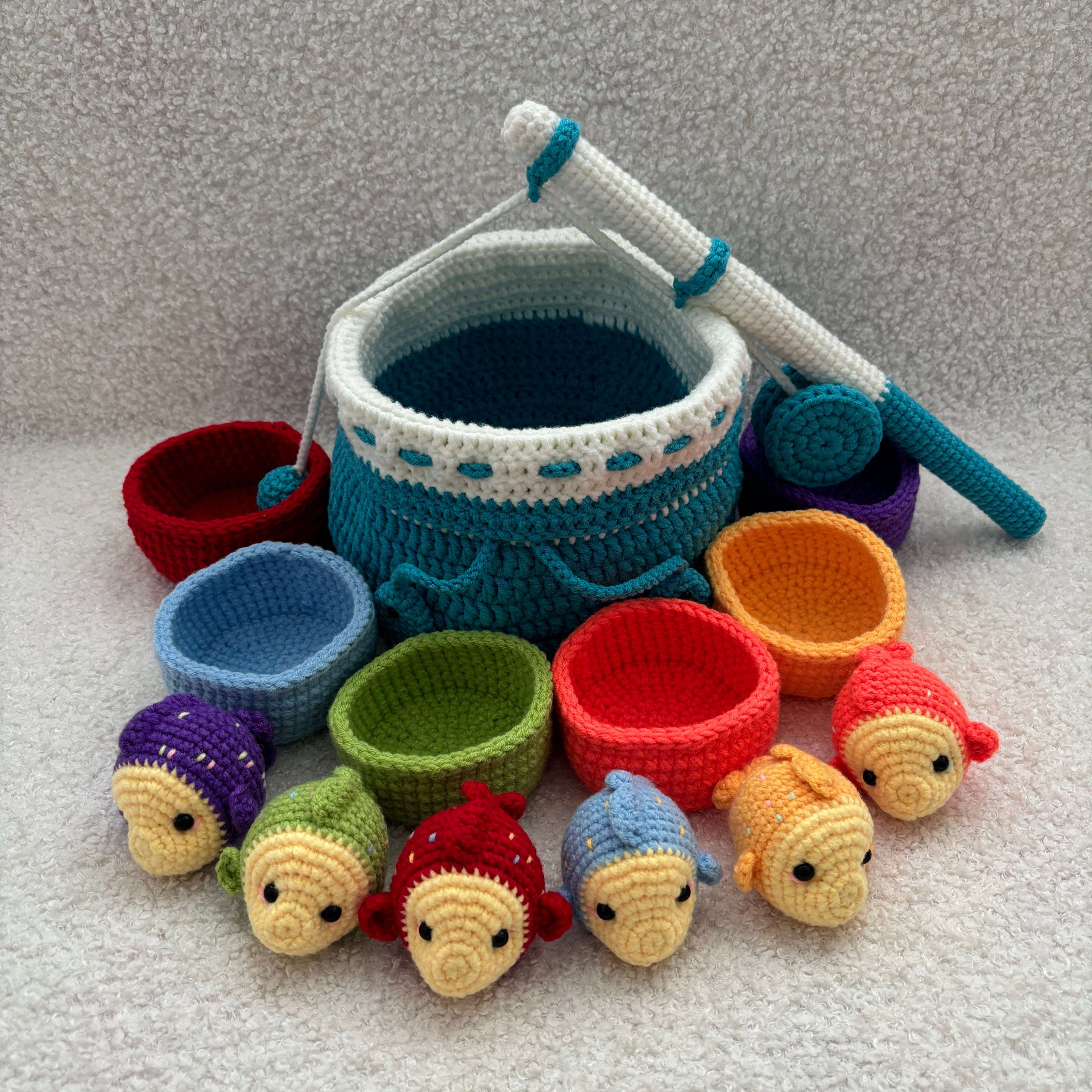 Montessori Inspired Fishing Toy Crochet Kit
