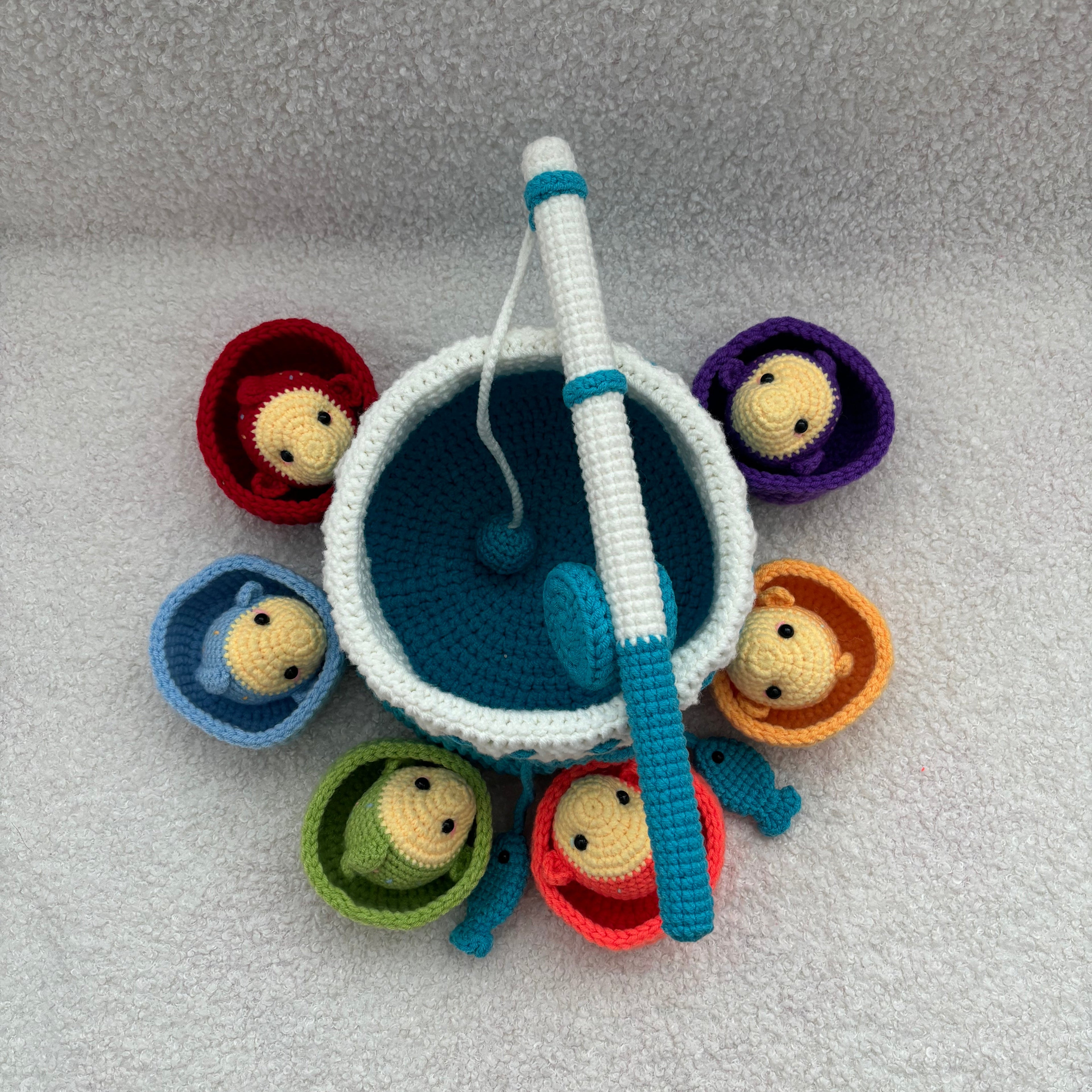 Montessori Inspired Fishing Toy Crochet Kit