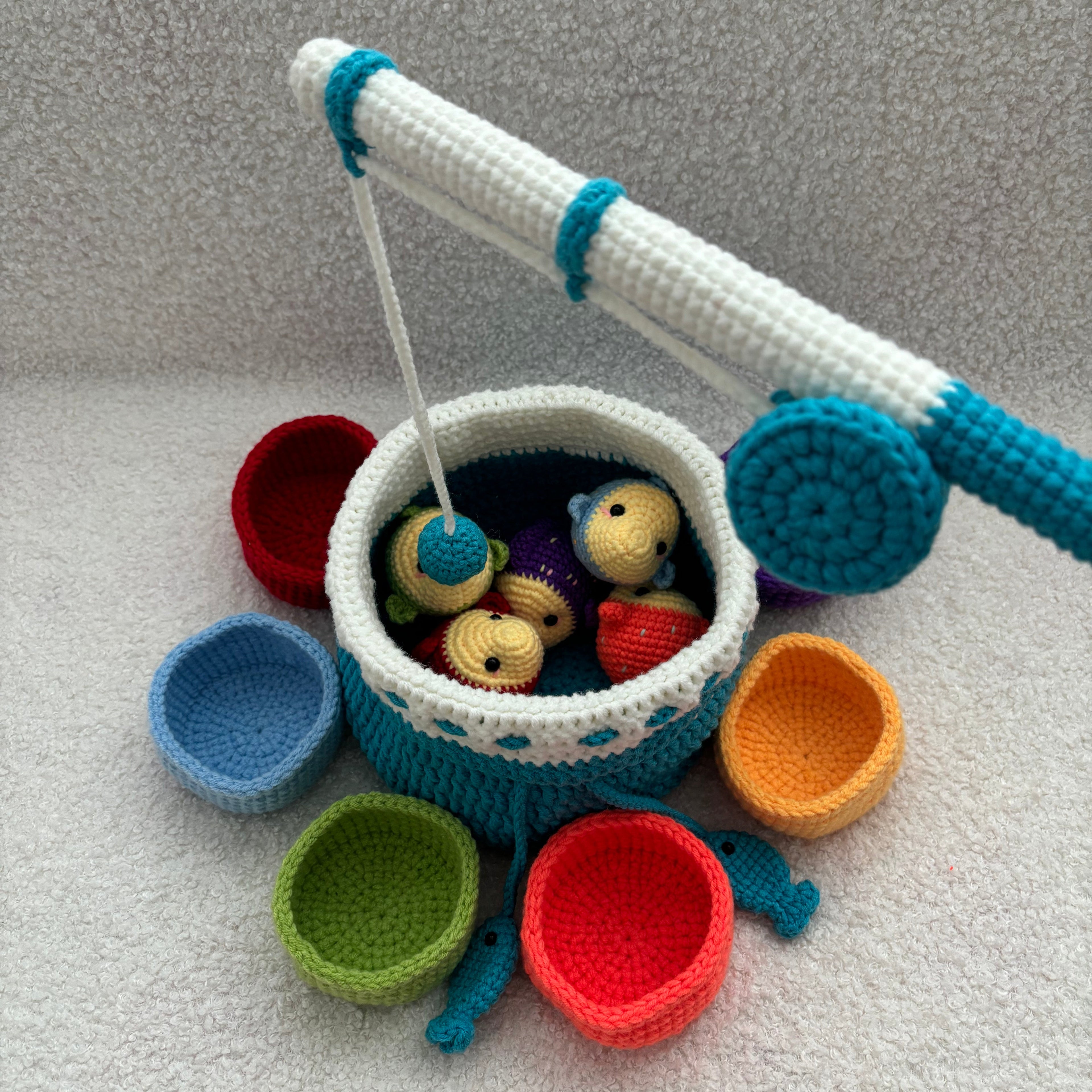 Montessori Inspired Fishing Toy Crochet Kit