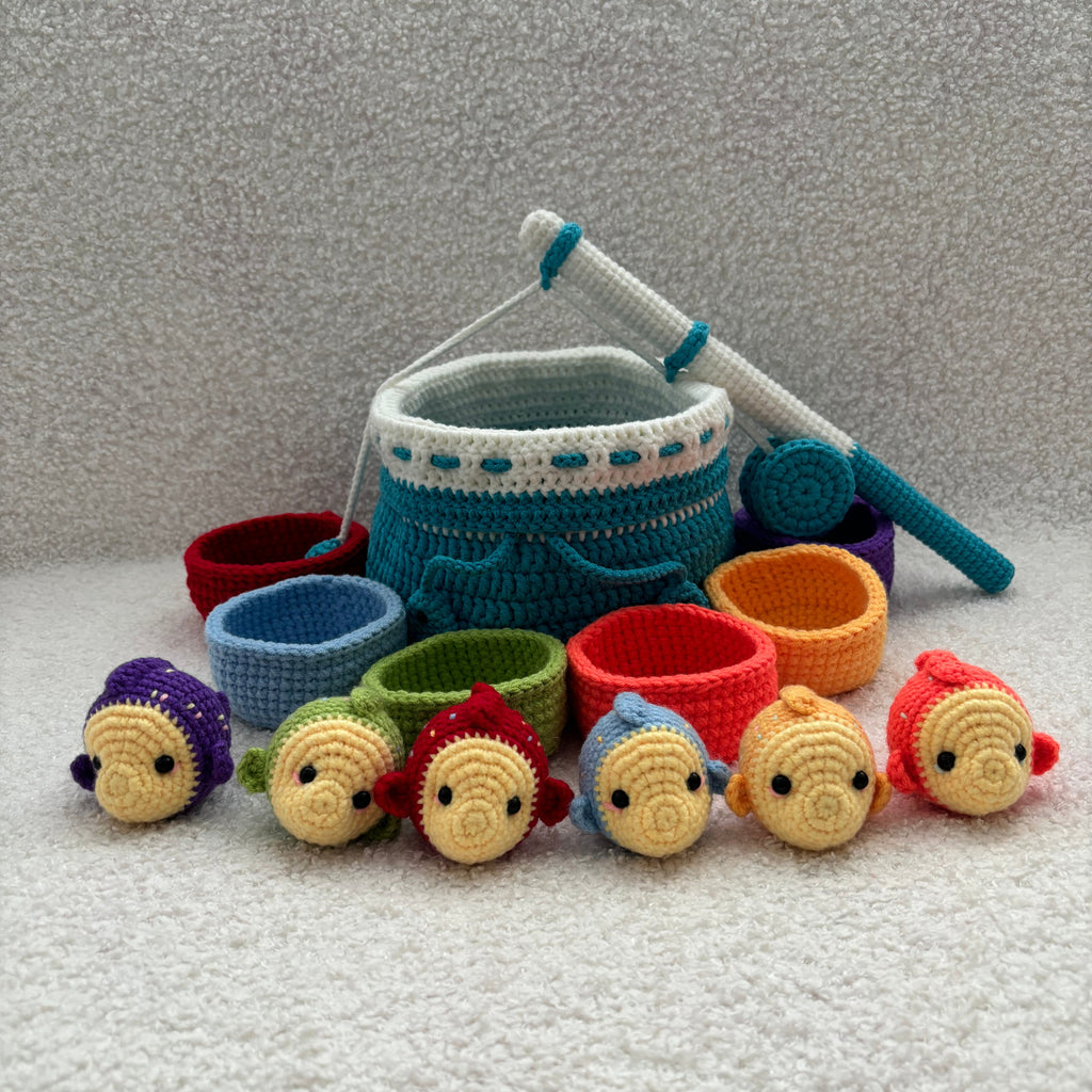 Montessori Inspired Fishing Toy Crochet Kit