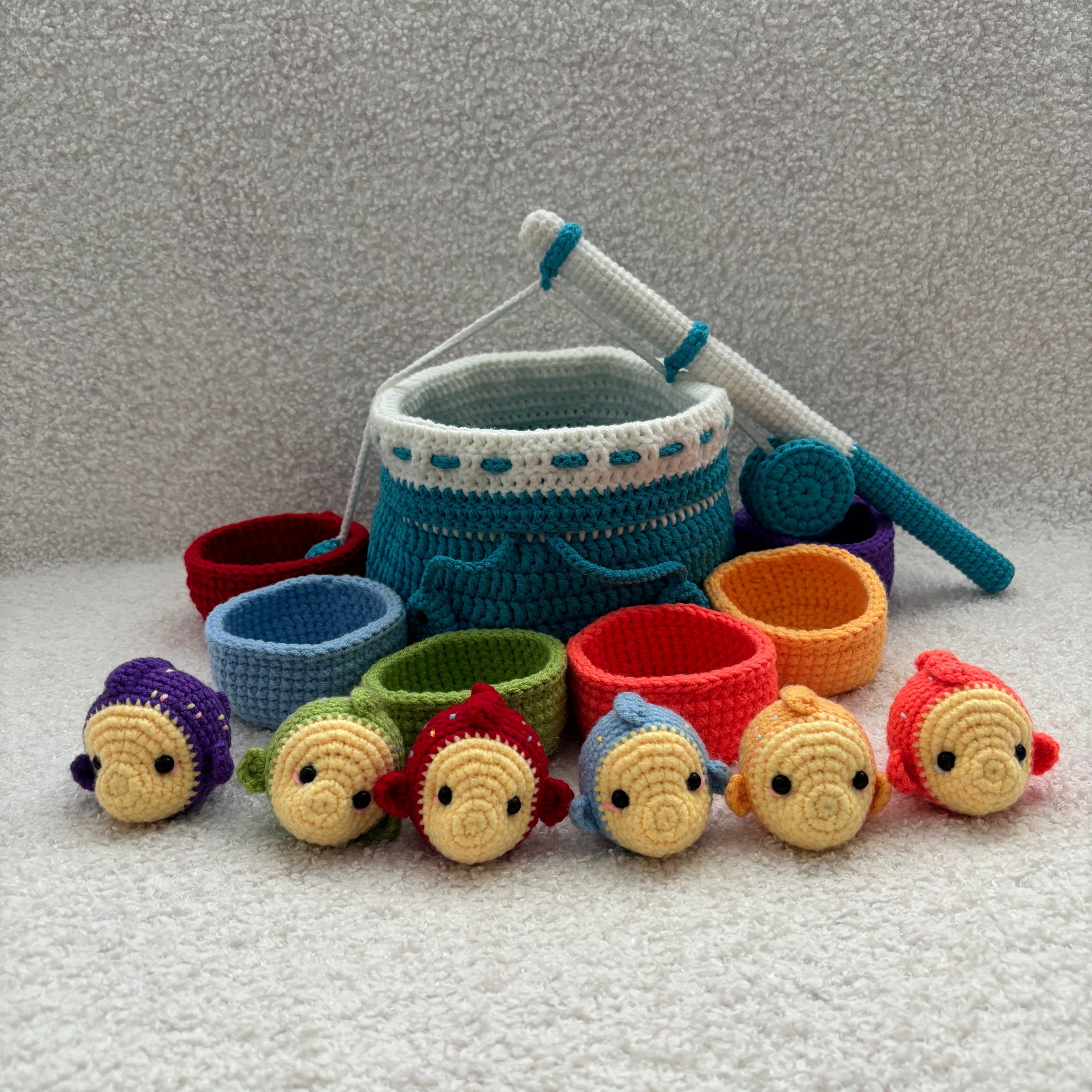 Montessori Inspired Fishing Toy Crochet Kit