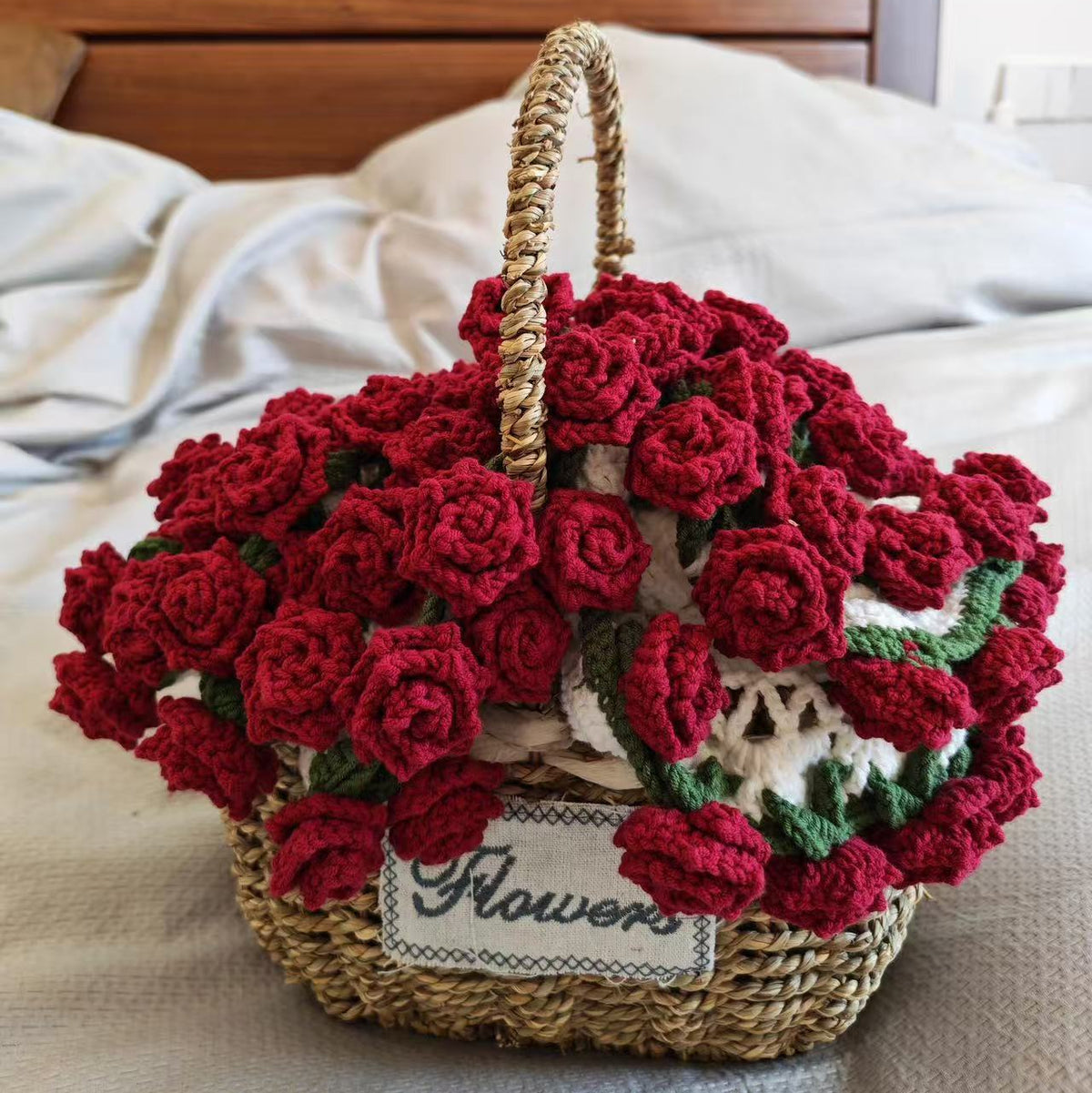 Pointed Rose Bouquet Blanket Crochet Kit