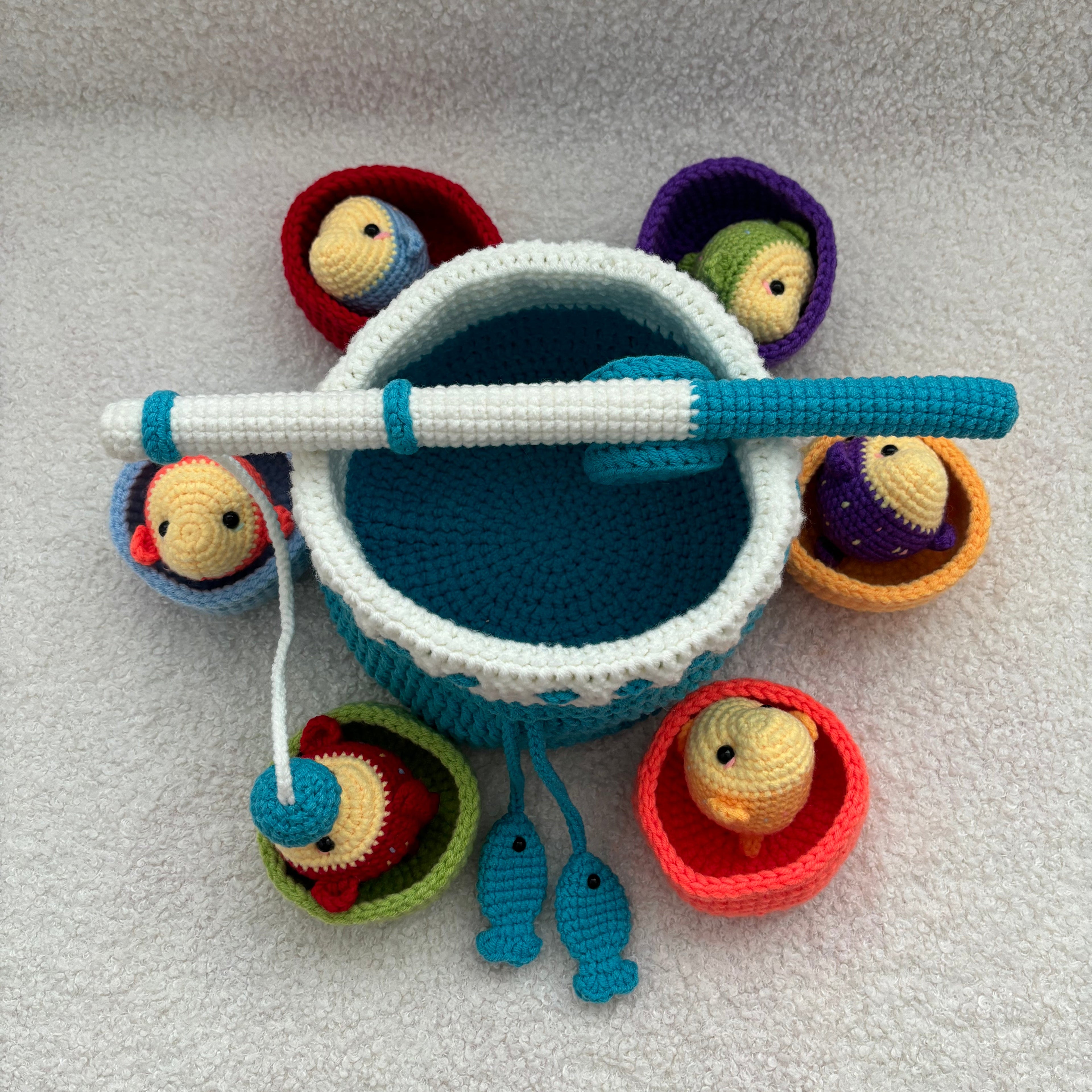 Montessori Inspired Fishing Toy Crochet Kit
