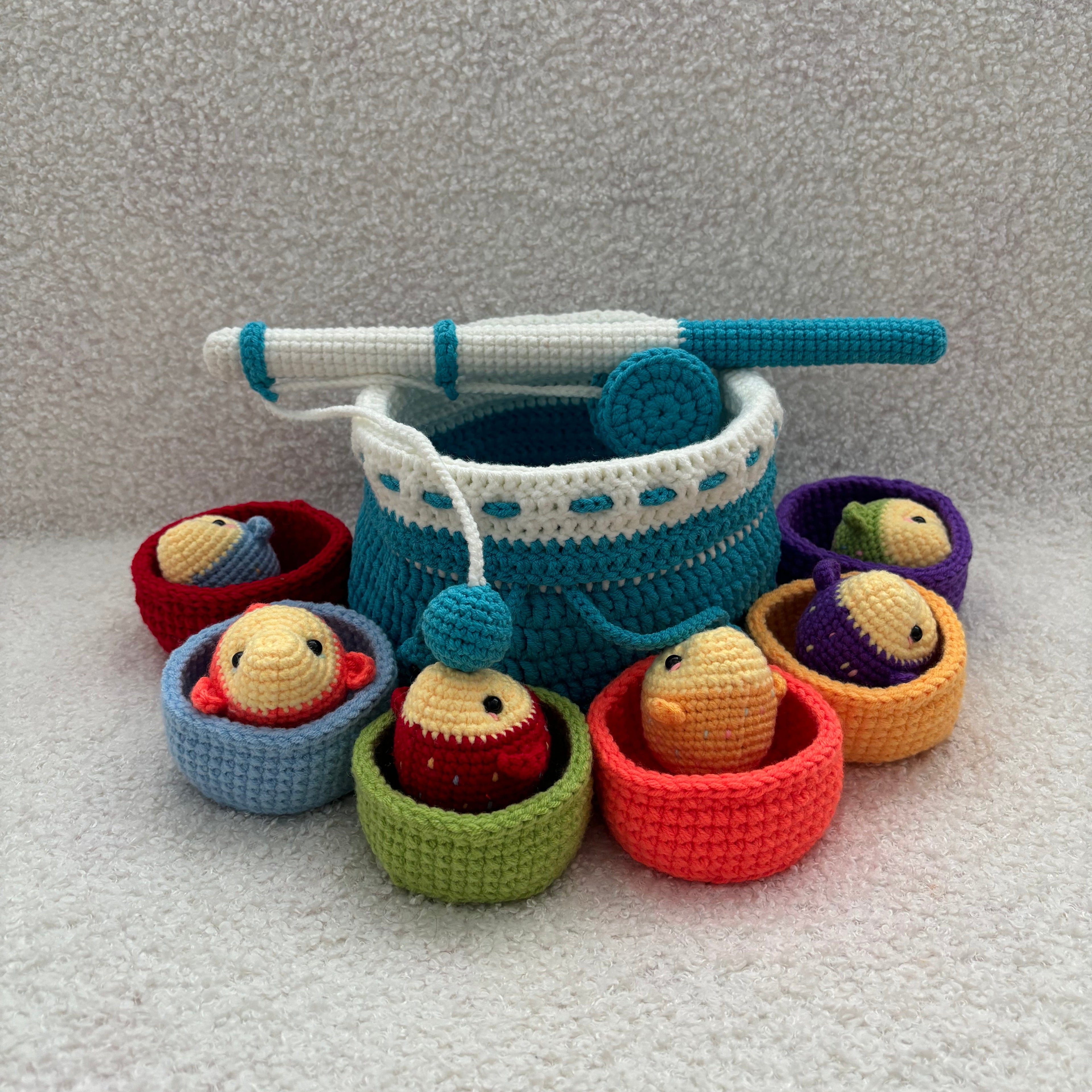 Montessori Inspired Fishing Toy Crochet Kit