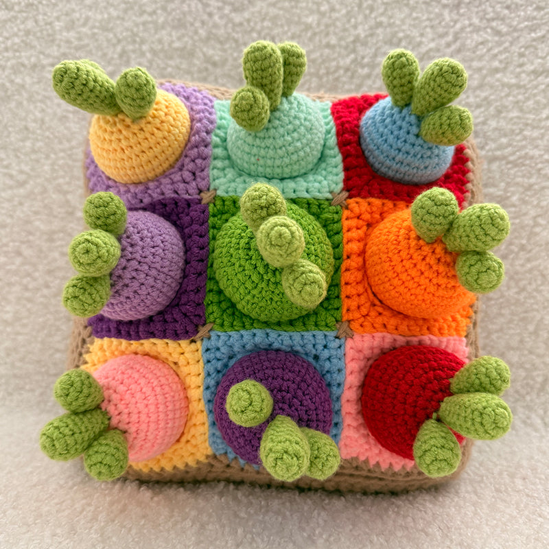 DIY Carrot Pulling Toy Crochet Kit & Pattern