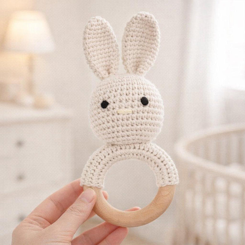 Personalized Baby Rattle | Handmade Newborn Toy |  Teether Rattle