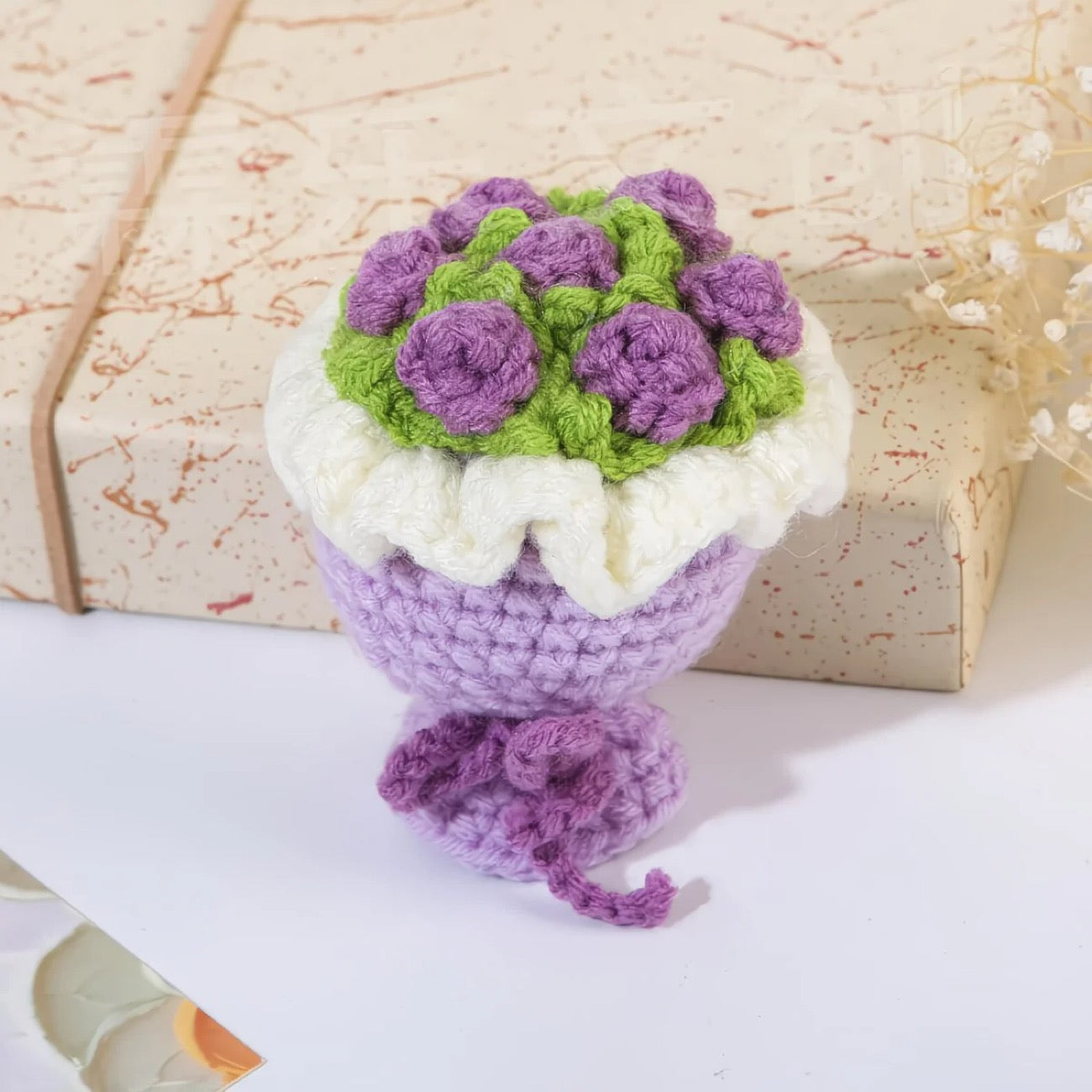 Handmade Crochet Mini Rose Bouquet, Handcrafted Flowers, Gift for Her, Mom, Anniversary, Valentine, Birthday Present