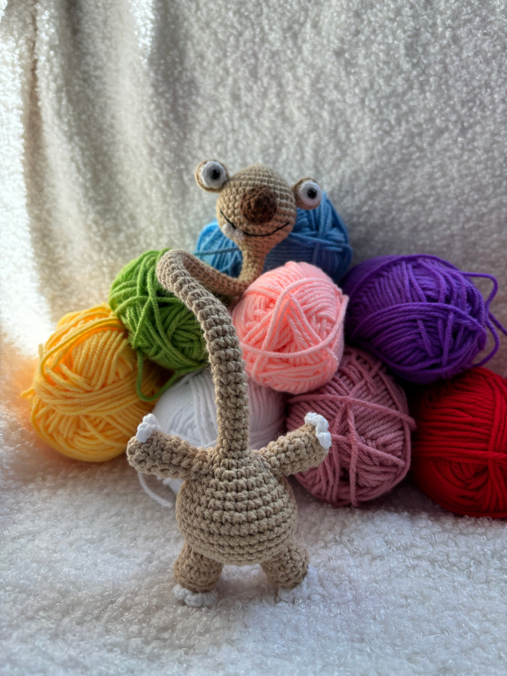 Sloth Bag Charm Crochet Kit