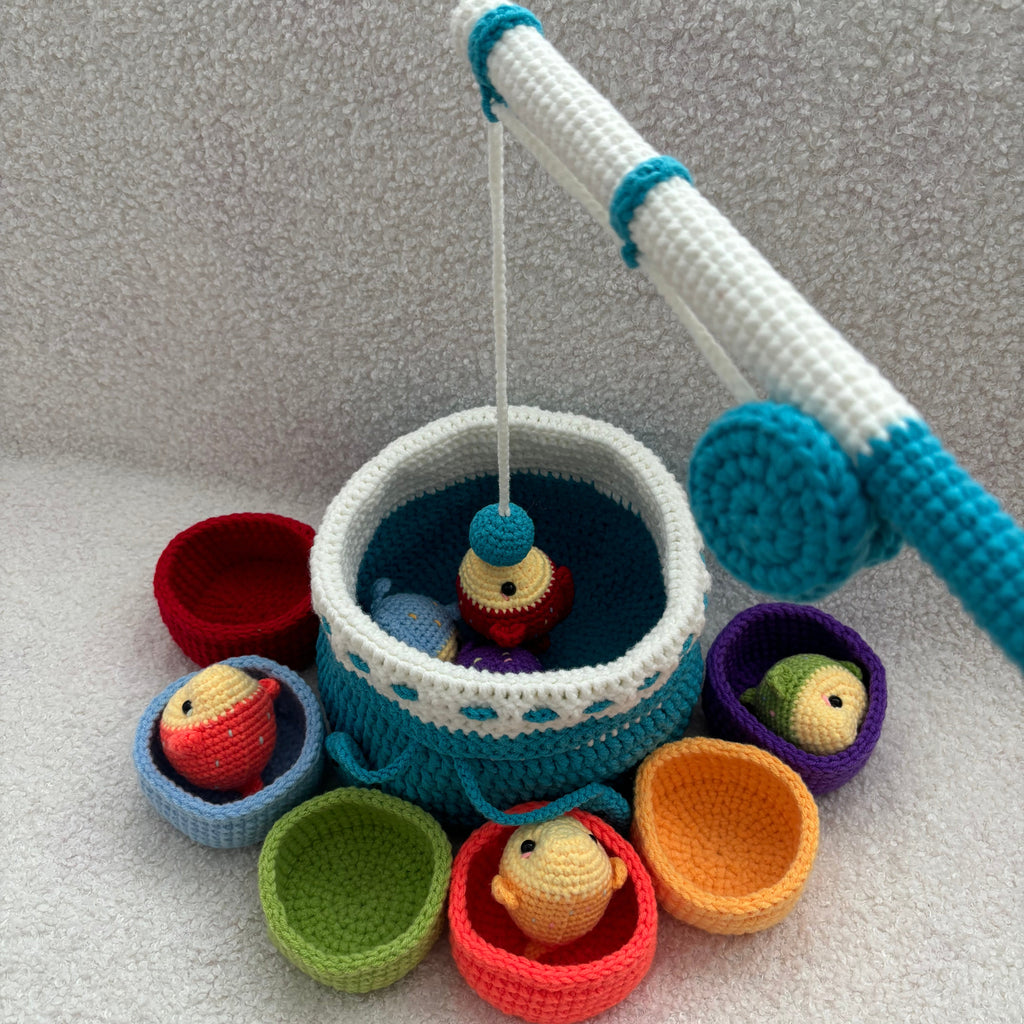 Montessori Inspired Fishing Toy Crochet Kit
