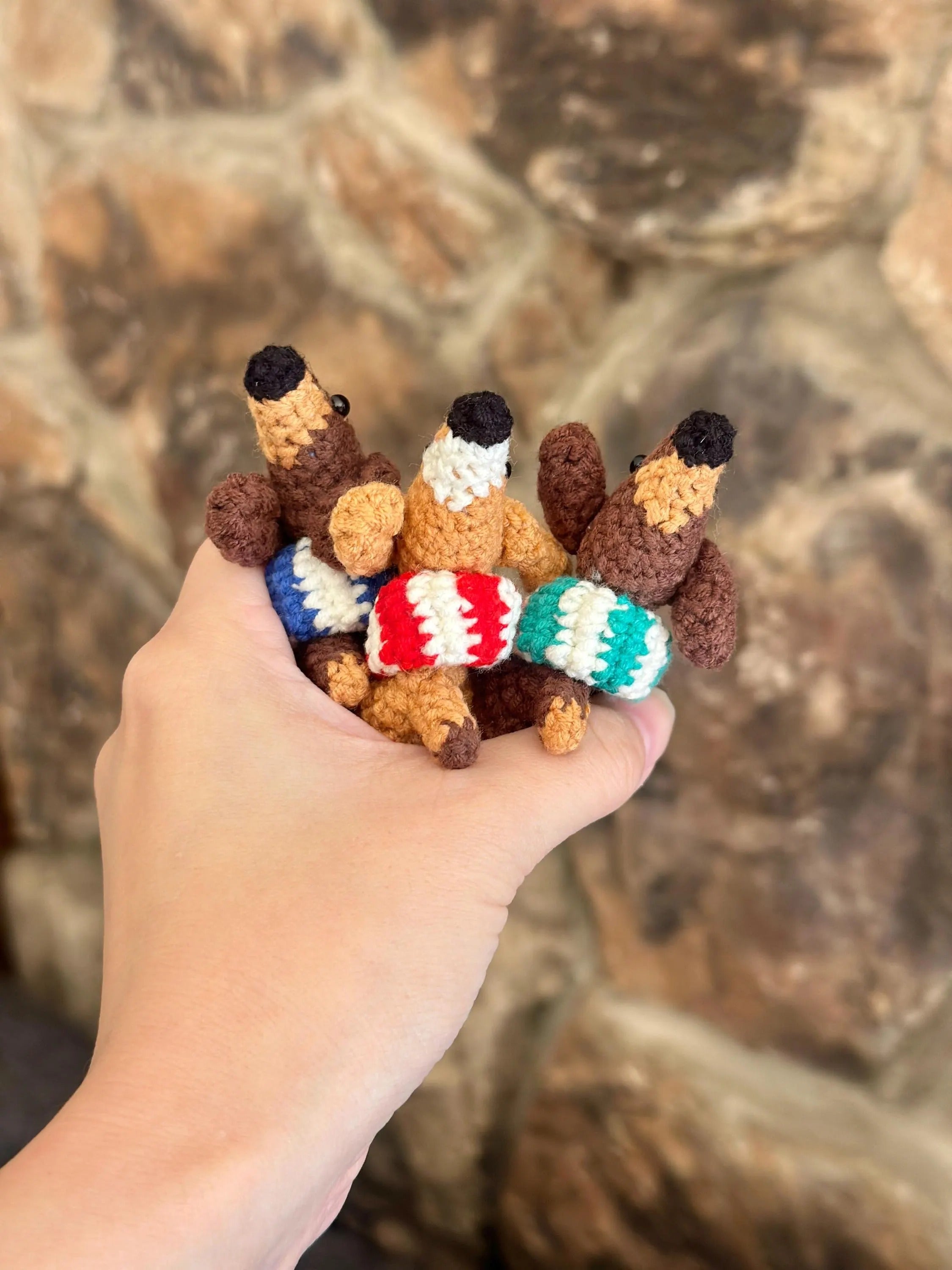 Dog puppy Dachshund Keychains mother's day gift Crochet Kit