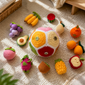 Montessori Crochet Fruit Puzzle Ball | Sensory Educational Toy for Toddlers | Handmade Learning Gift