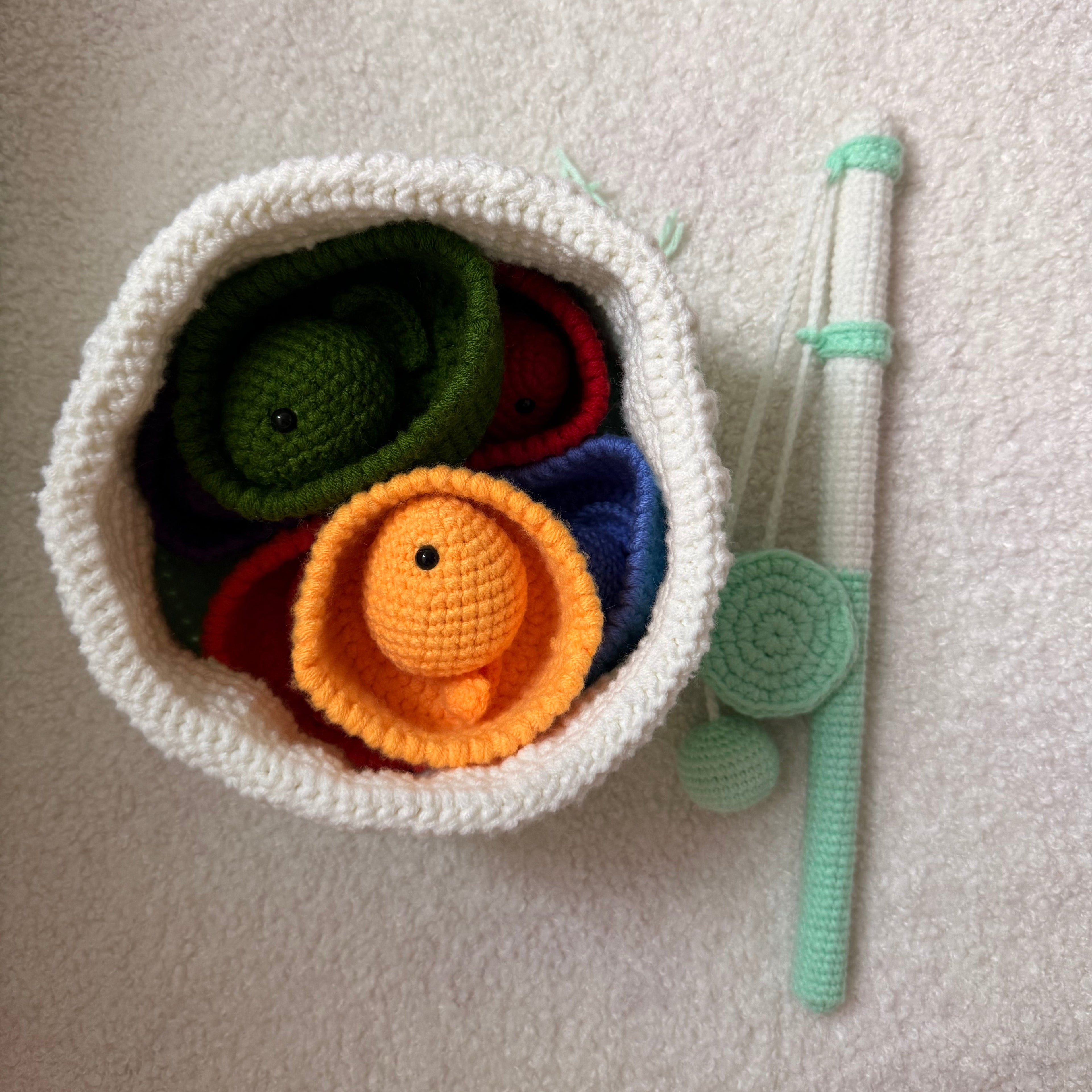 Eco-friendly and safe materials for kids DIY crochet kit