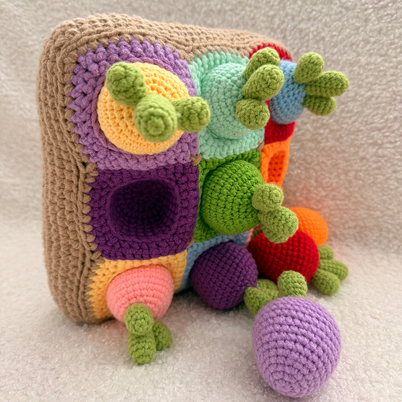 High-quality soft knitted vegetables for kids pretend play kitchen