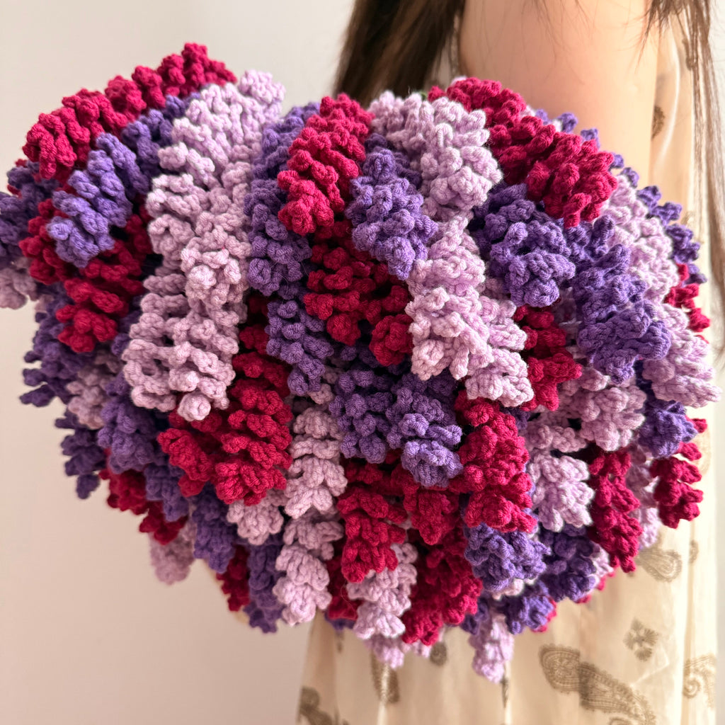 Lavender Flower Blanket Crochet Kit