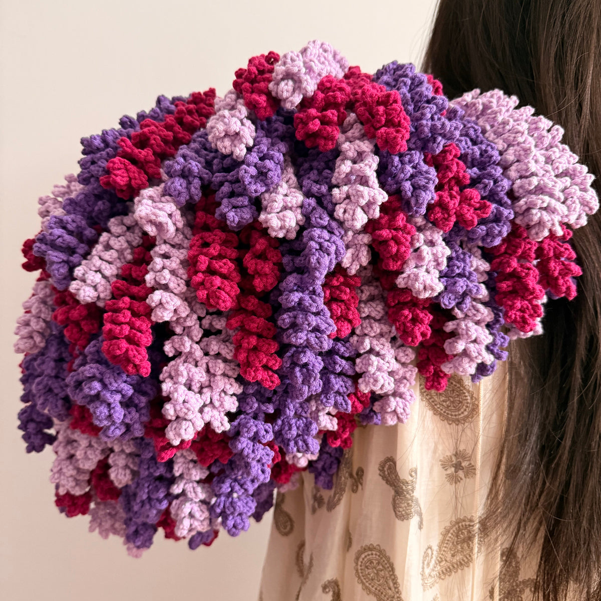 Lavender Flower Blanket Crochet Kit