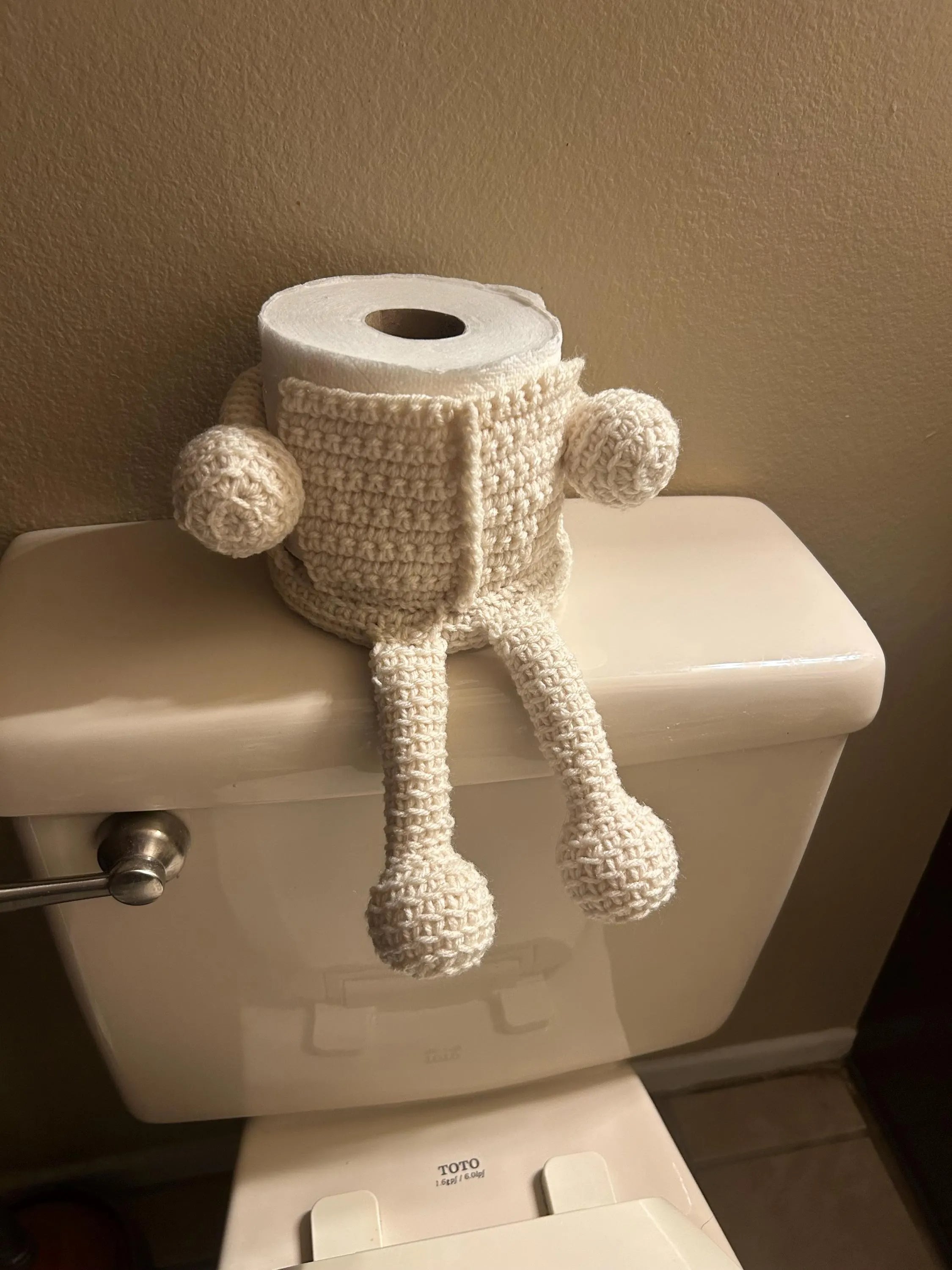 Handmade Crochet Tissue Roll Holder