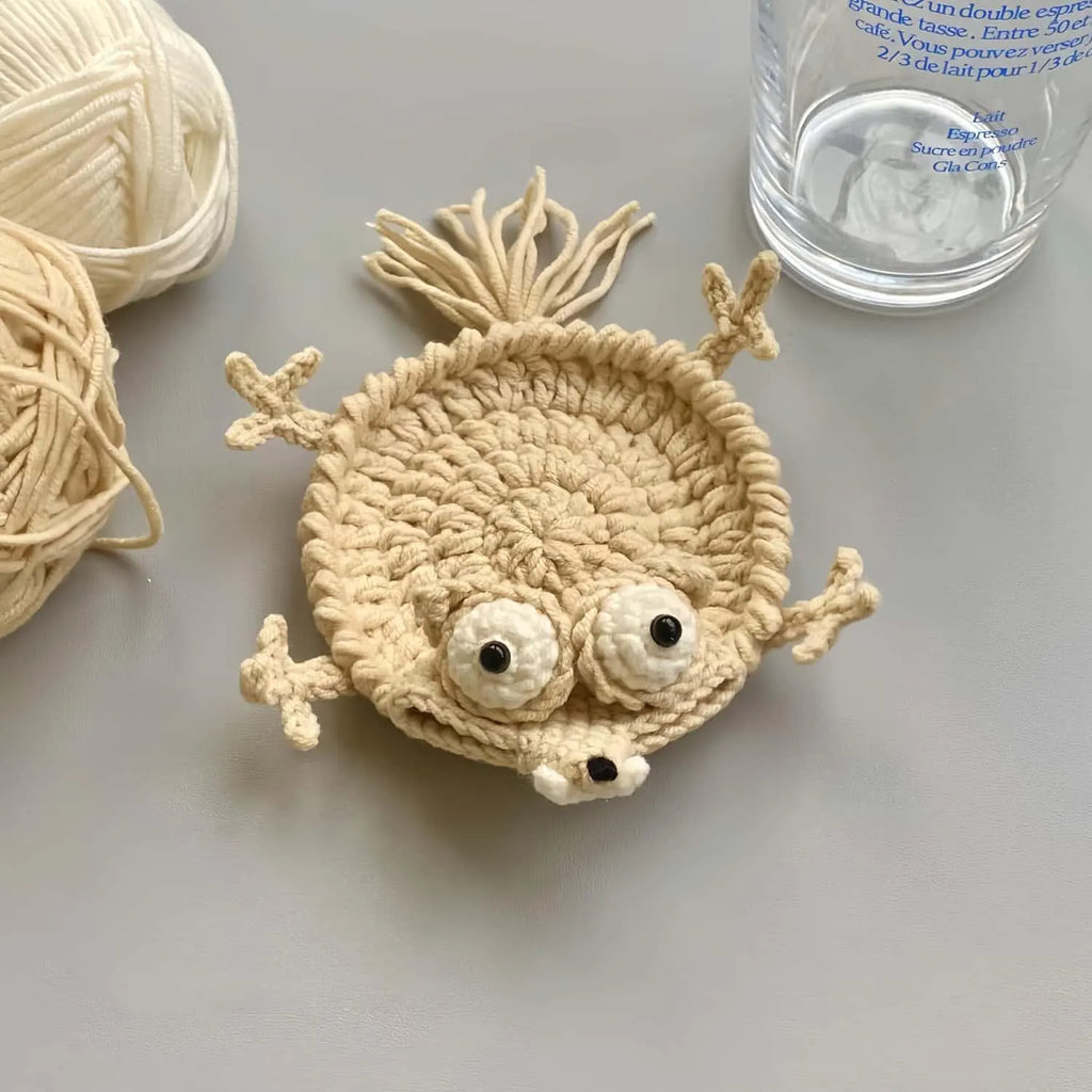 Squirrel Coaster Crochet Kit & Pattern
