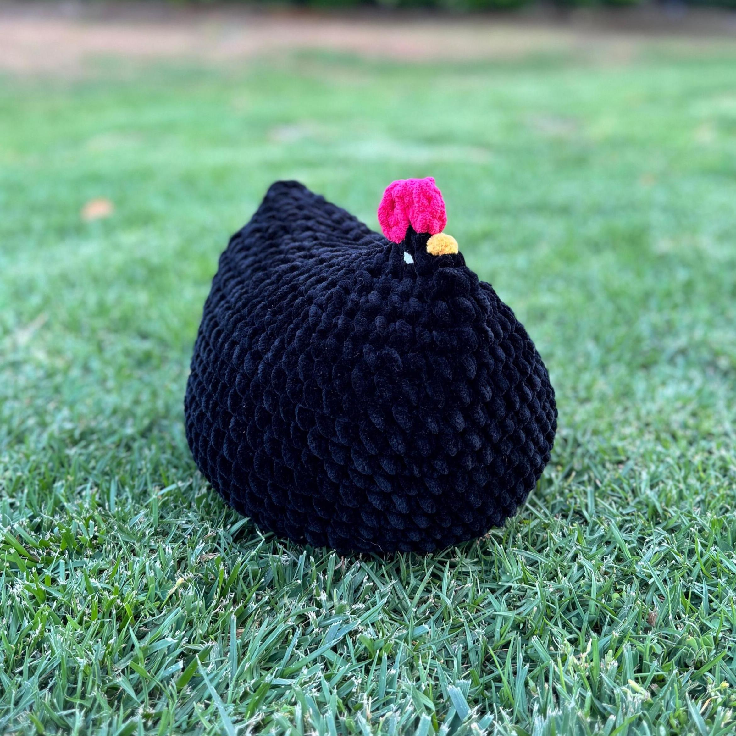 Handmade Crochet Chicken Hen Stuffed Animal Plush Plushie Amigurumi