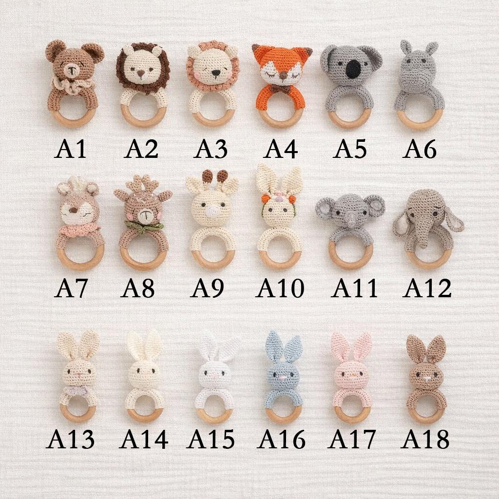 Personalized Baby Rattle | Handmade Newborn Toy |  Teether Rattle