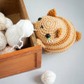 Handmade Crochet Purring Cat- Vibrating Sensory Toy, moving interaktive baby motoric playtime