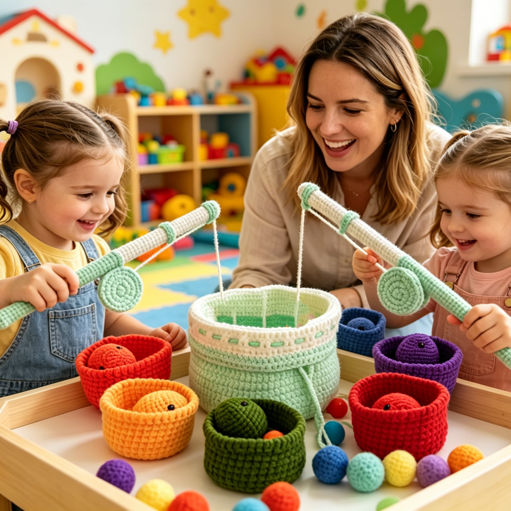 Montessori Fishing Game Crochet Kit