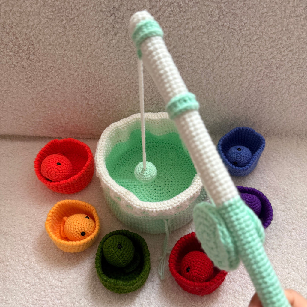 Montessori fishing game crochet kit for beginners