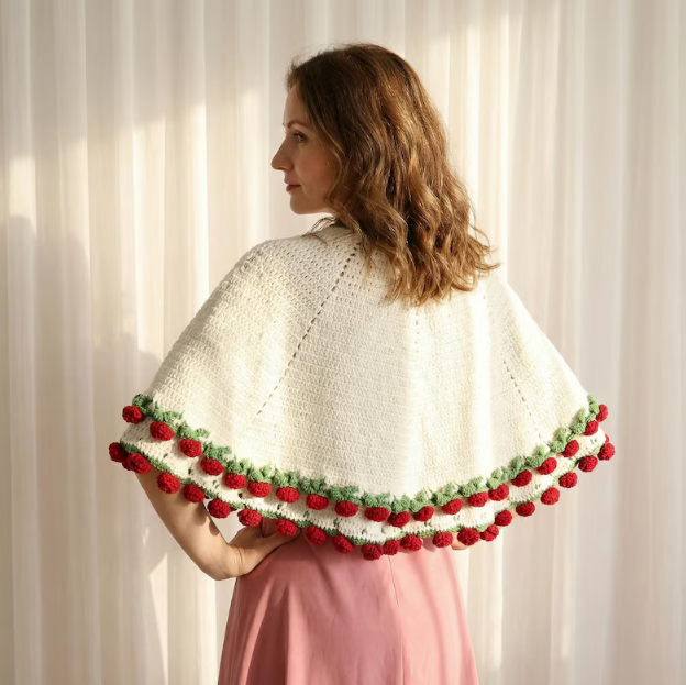 Valentines Day Day Gift,Gifts for Girlfriend,Teachers,Friends,Handmade Crochet Rose Blanket,Soft Sofa and Bedroom Blanket,Birthday Surprise