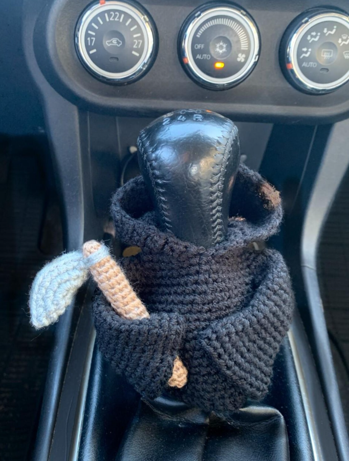 Handmade Crochet Reaper Gear shift Hoodie