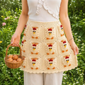 Egg Apron, Country-style Egg Collecting Apron Crochet Kit