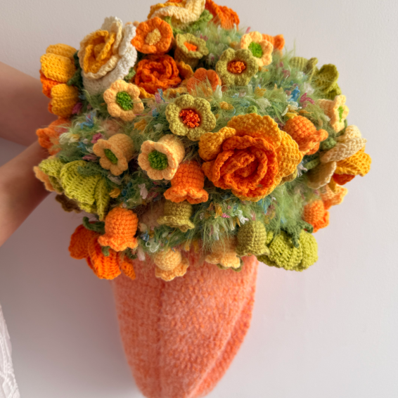 Handmade Crochet Flower Garden Blanket – Unique Floral Throw & Cozy Gift for Mom, Mother's Day, Fall & Christmas