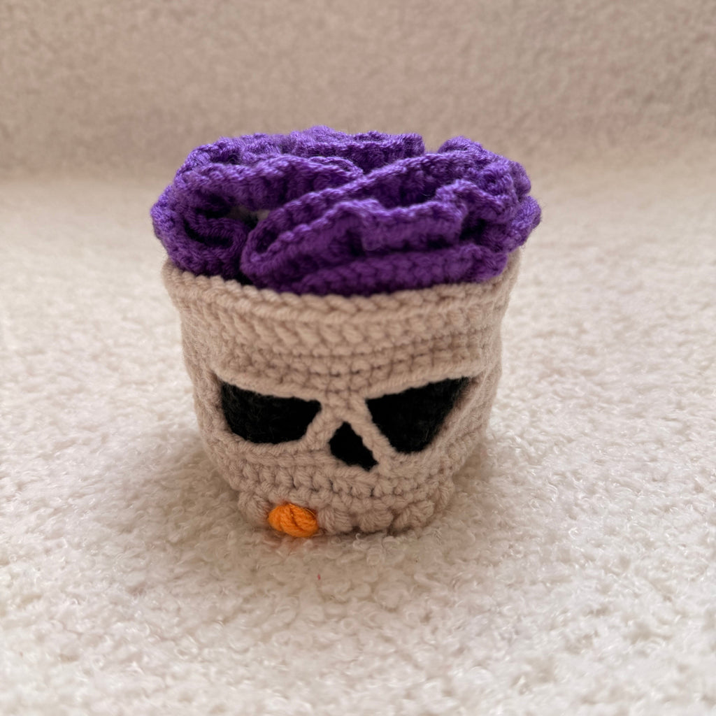 Halloween Skull Coaster Crochet Kit