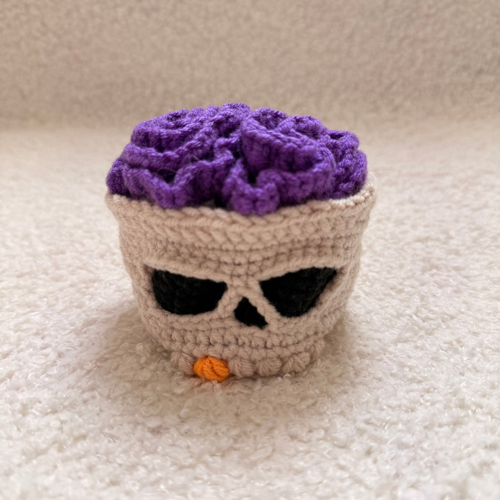Halloween Skull Coaster Crochet Kit
