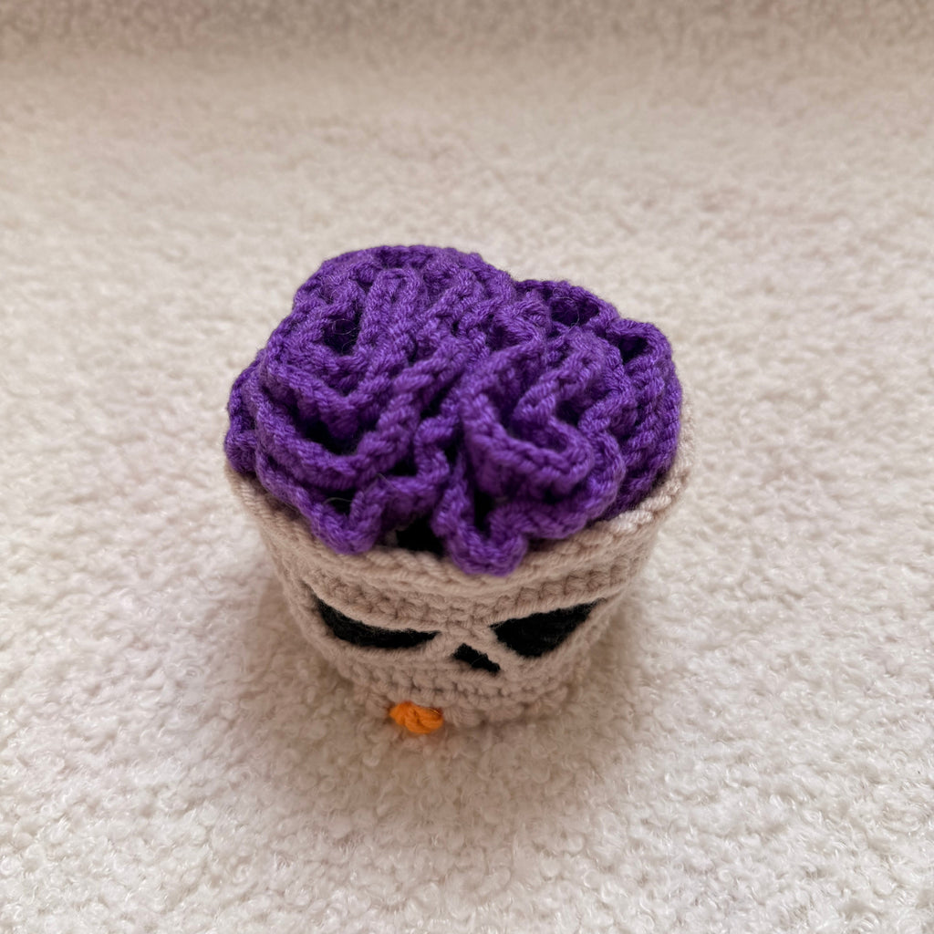 Halloween Skull Coaster Crochet Kit