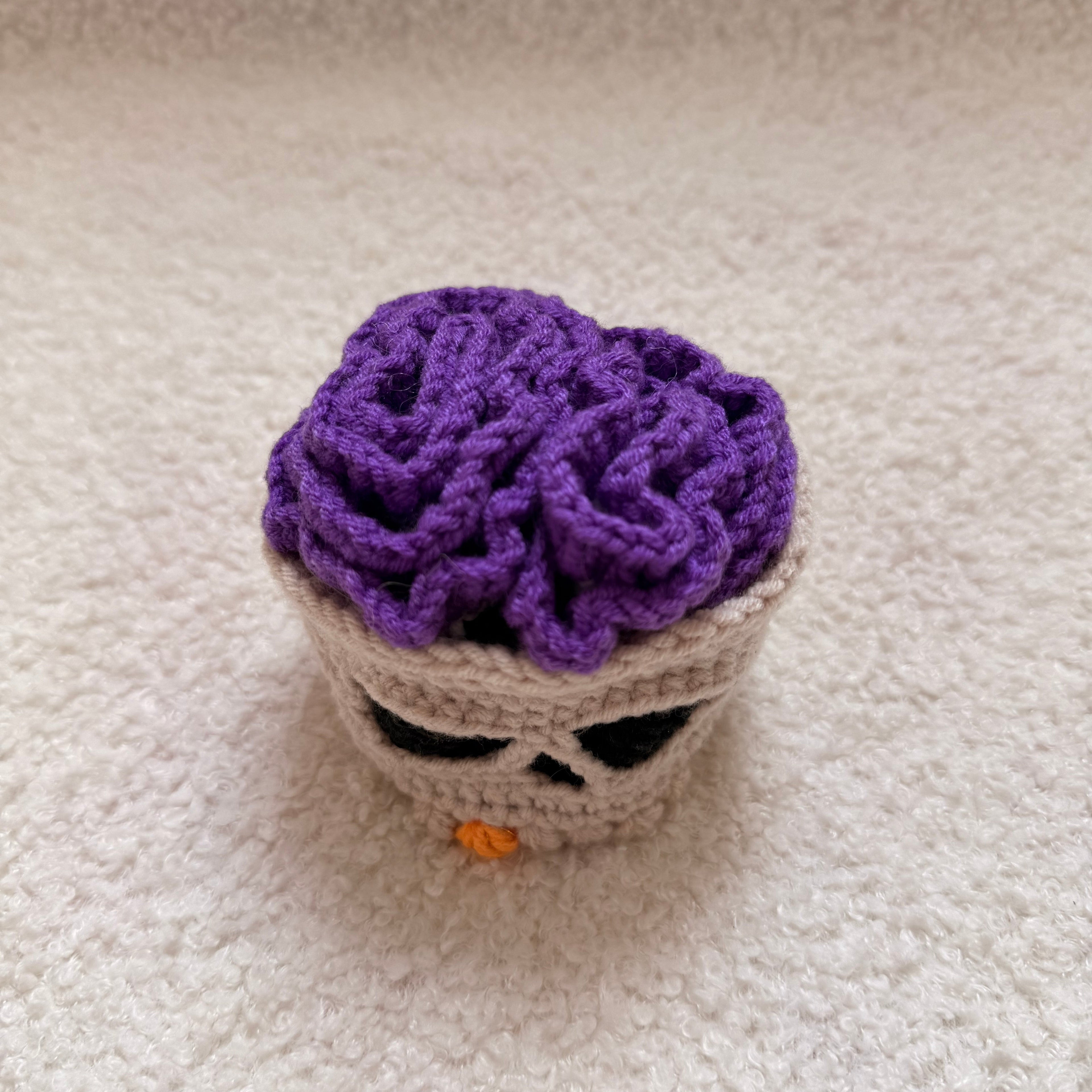 Halloween Skull Coaster Crochet Kit