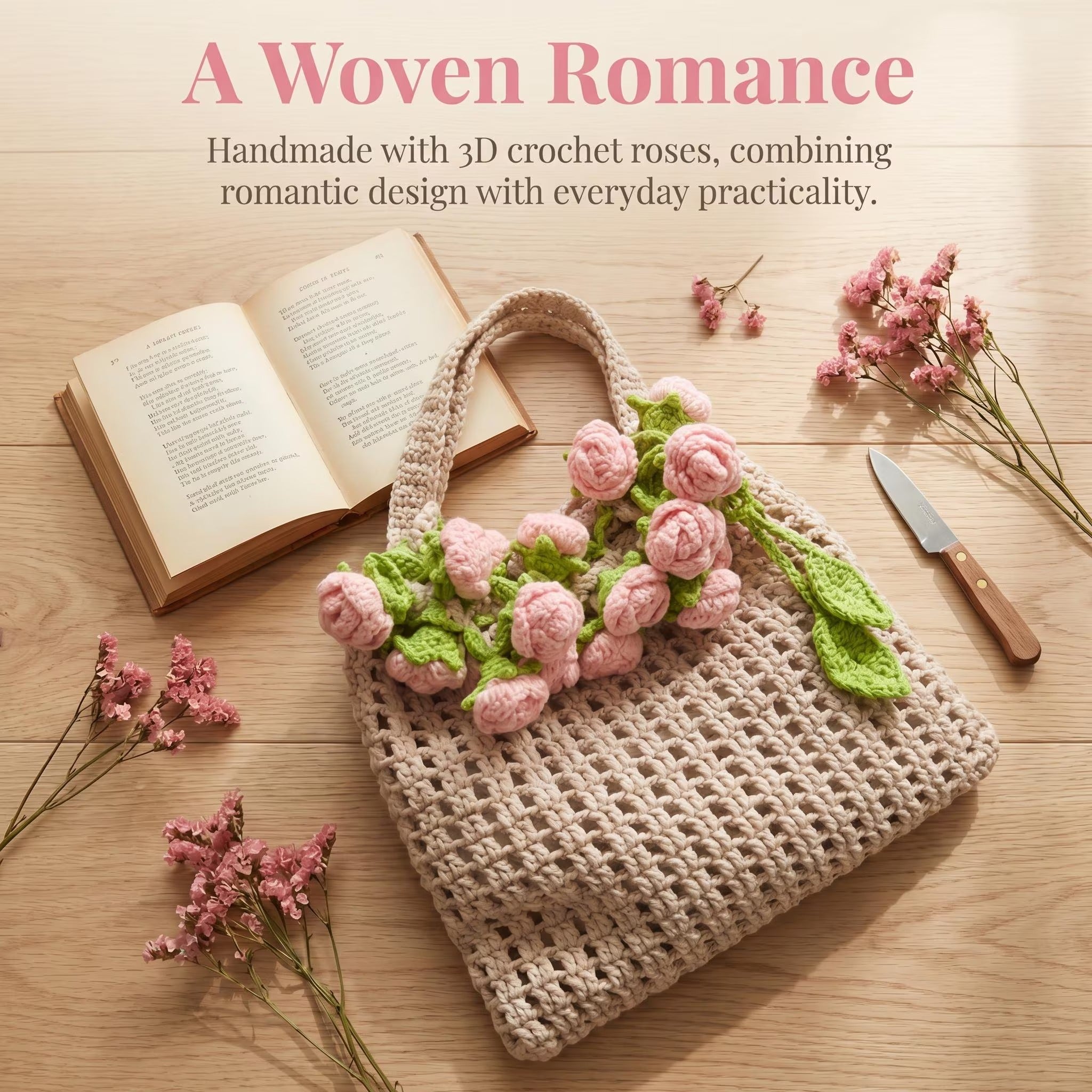 Rose Bag Crochet Kit