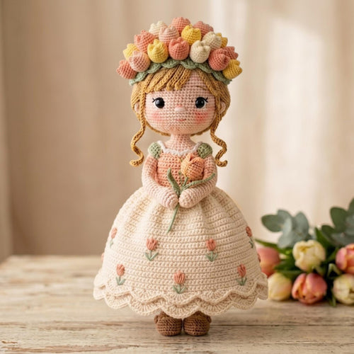 2 in 1 Crochet Doll Bouquet | Flip Princess Flower Doll 2 in 1 Crochet Doll Bouquet | Flip Princess Flower Doll