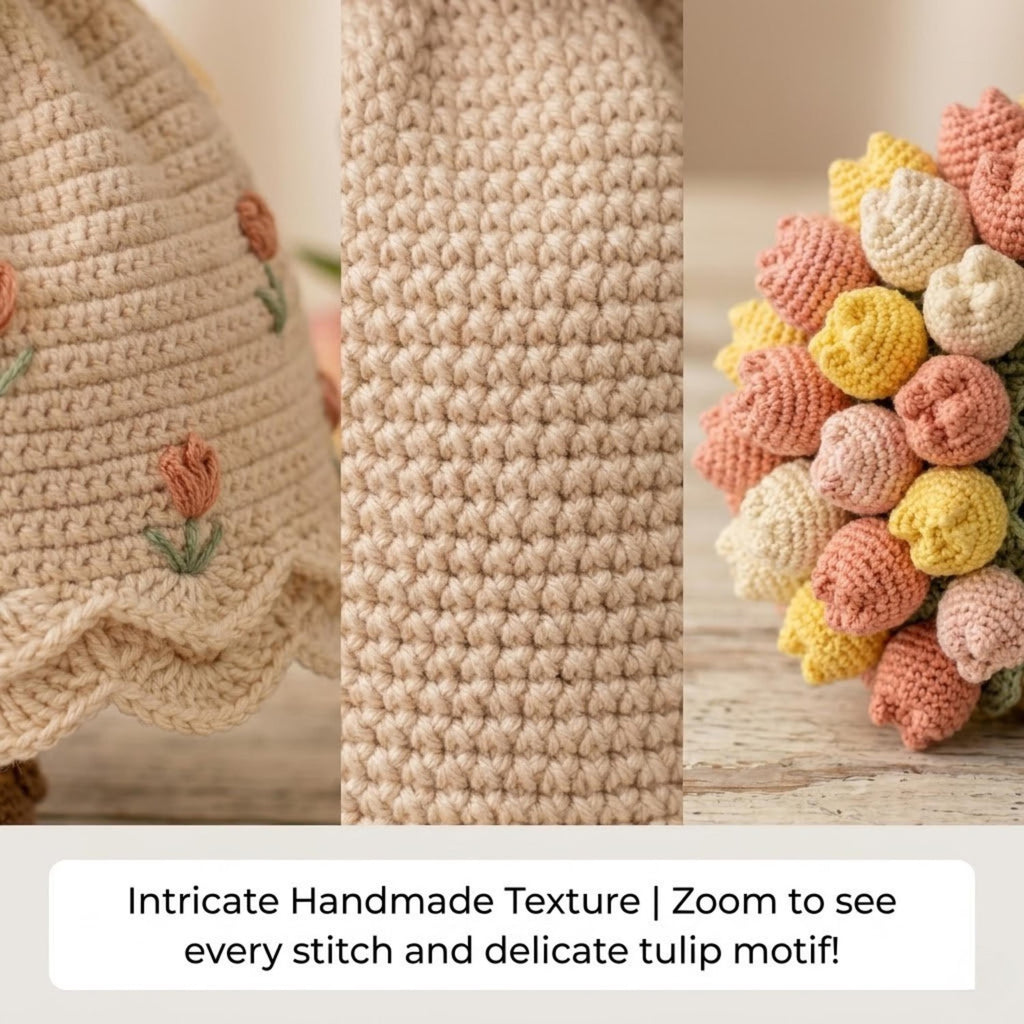 2 in 1 Flip Princess Flower Doll Bouquet Crochet Kit