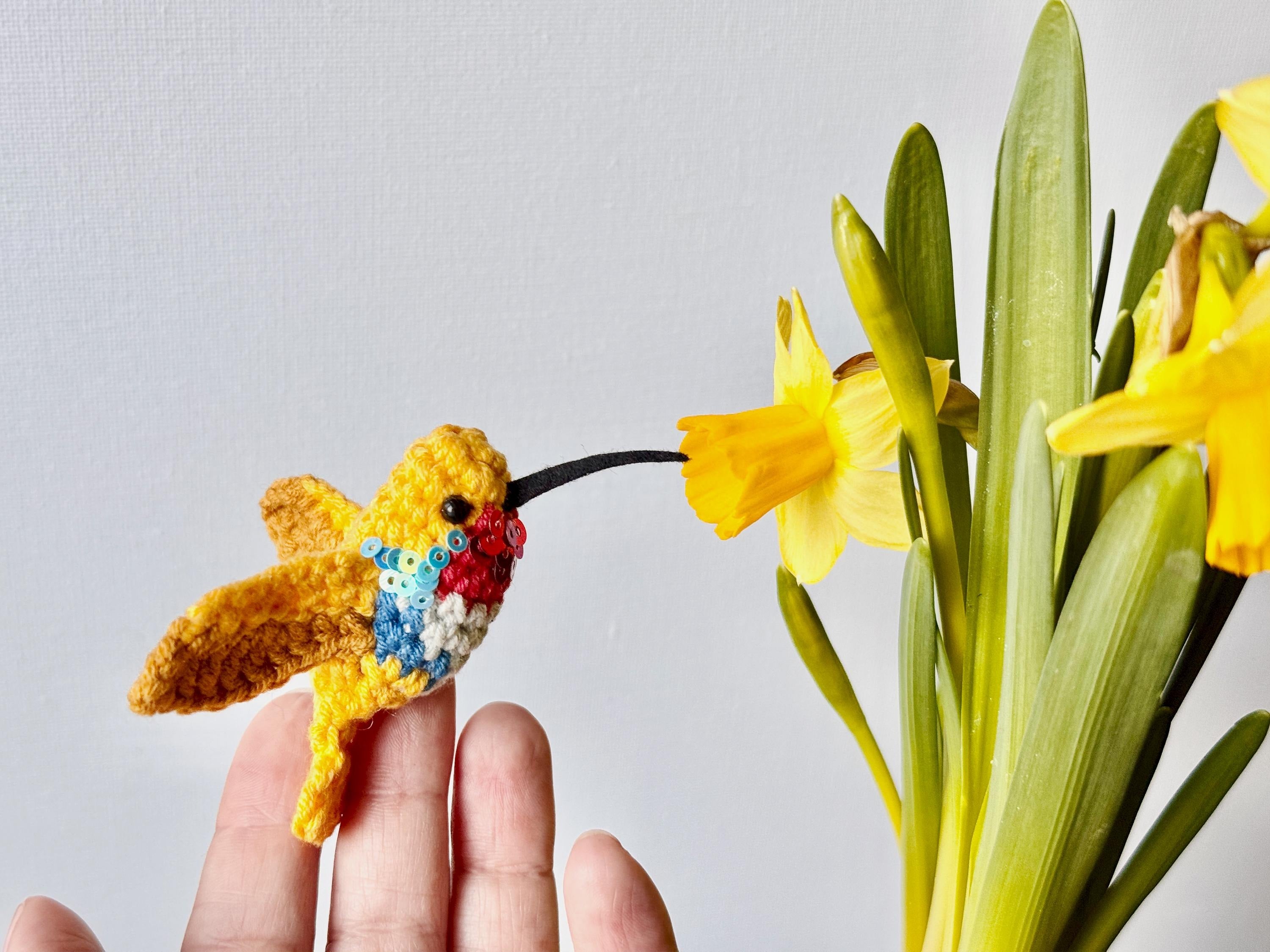 Hummingbirds Realistic Amigurumi Birds Crochet Kit