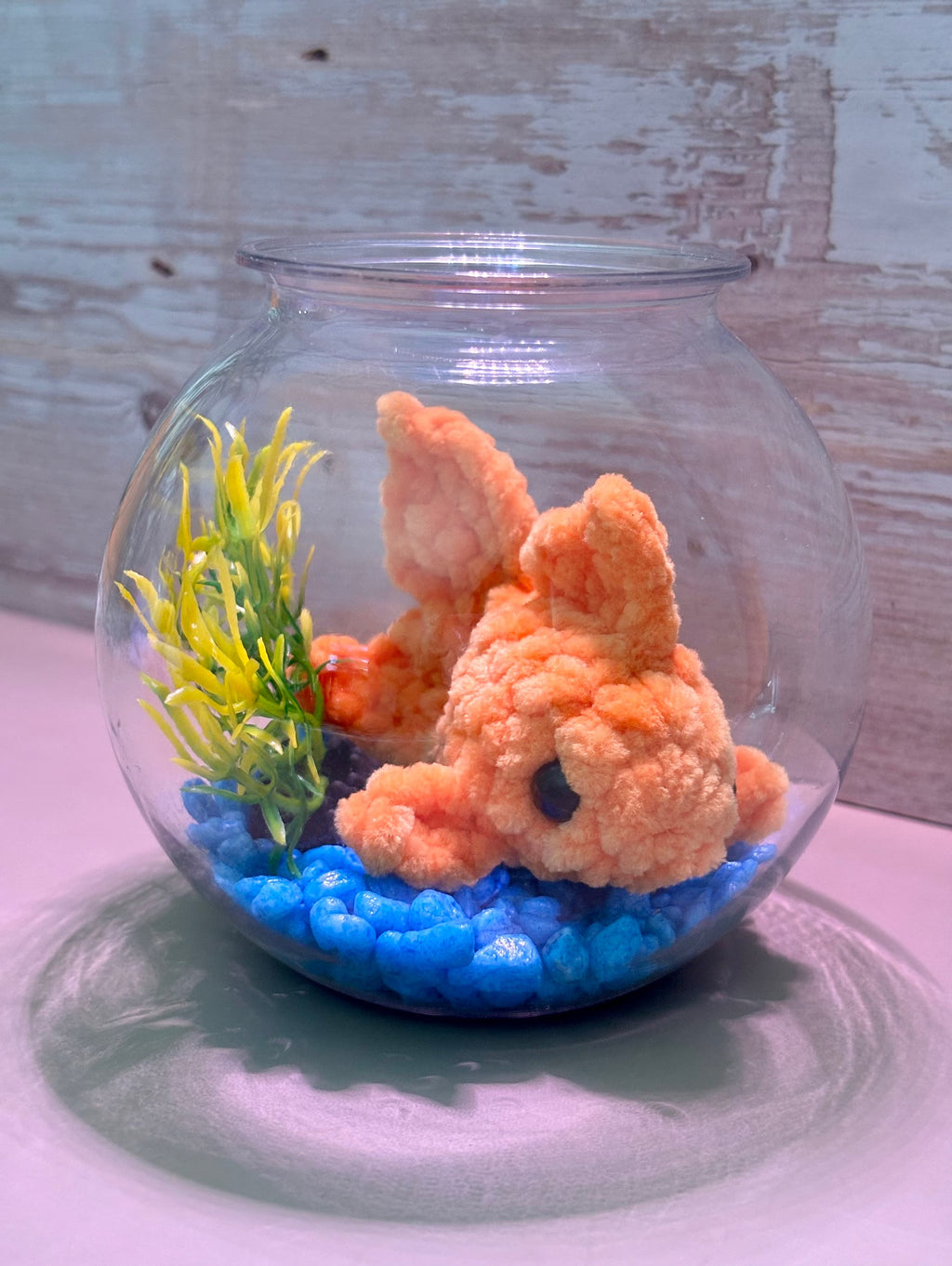 Mini stress free pet Goldfish Crochet Kit