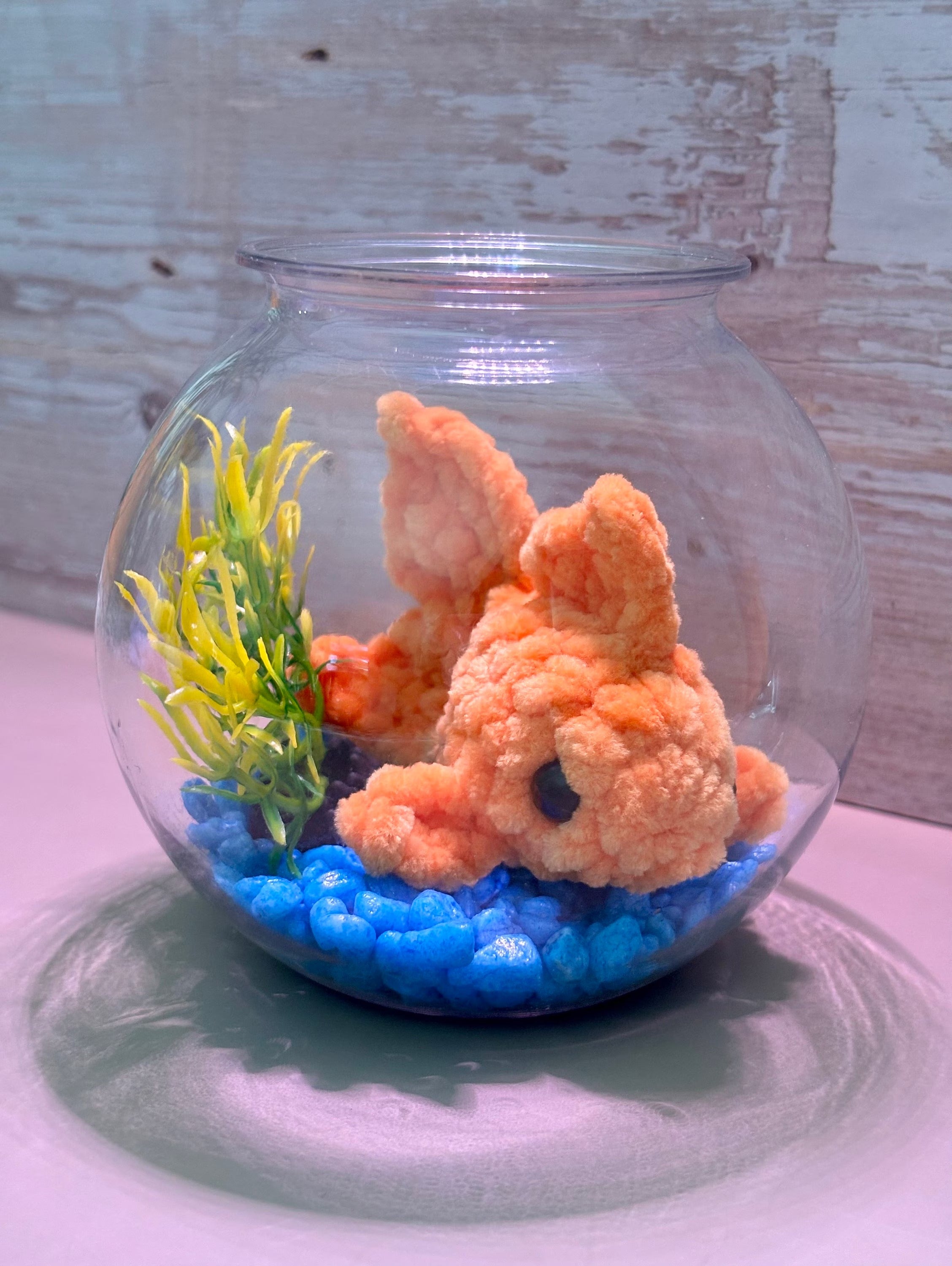 Mini stress free pet Goldfish Crochet Kit