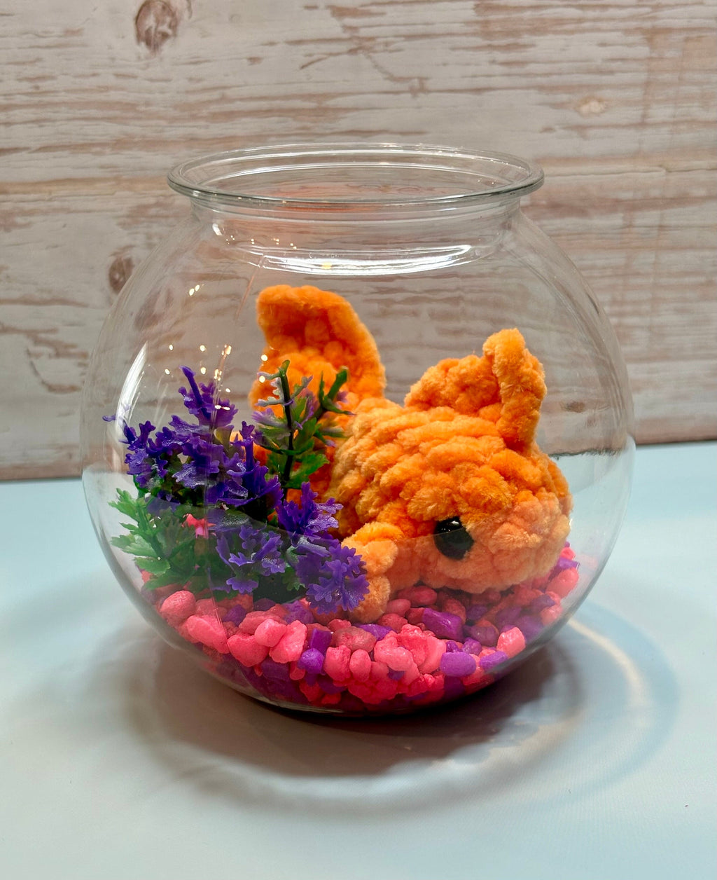 Mini stress free pet Goldfish Crochet Kit