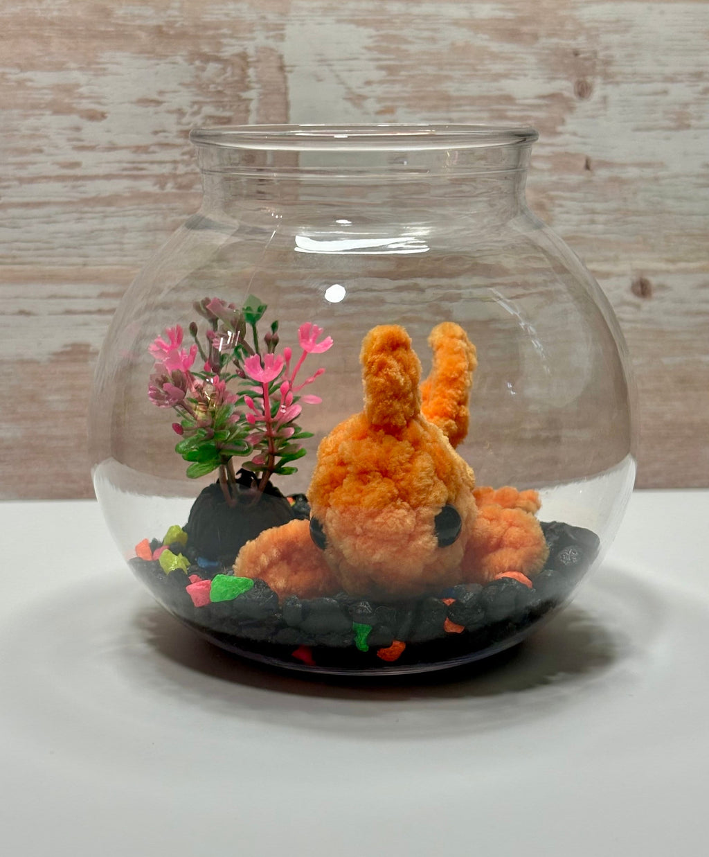 Mini stress free pet Goldfish Crochet Kit