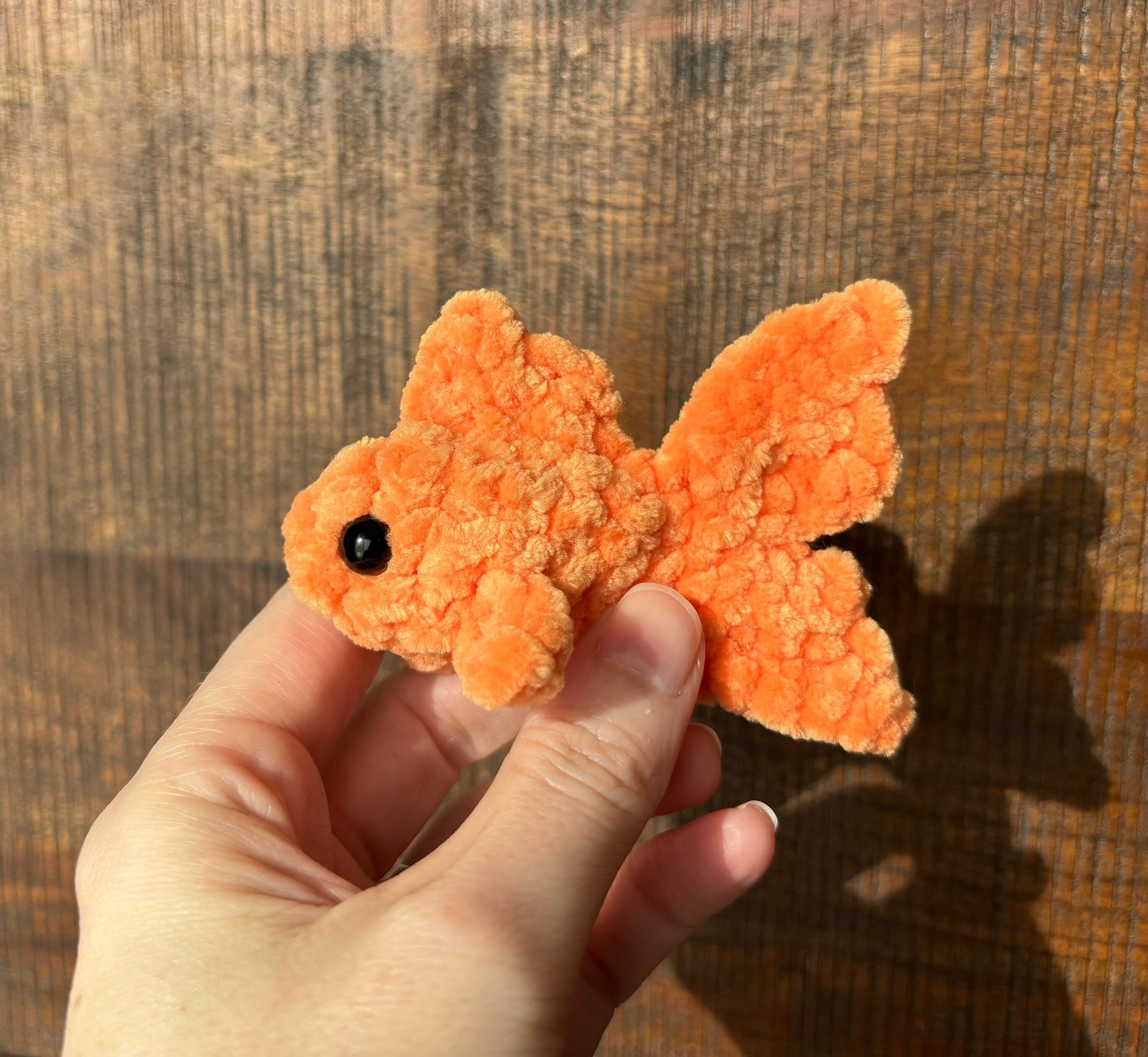 Mini stress free pet Goldfish Crochet Kit