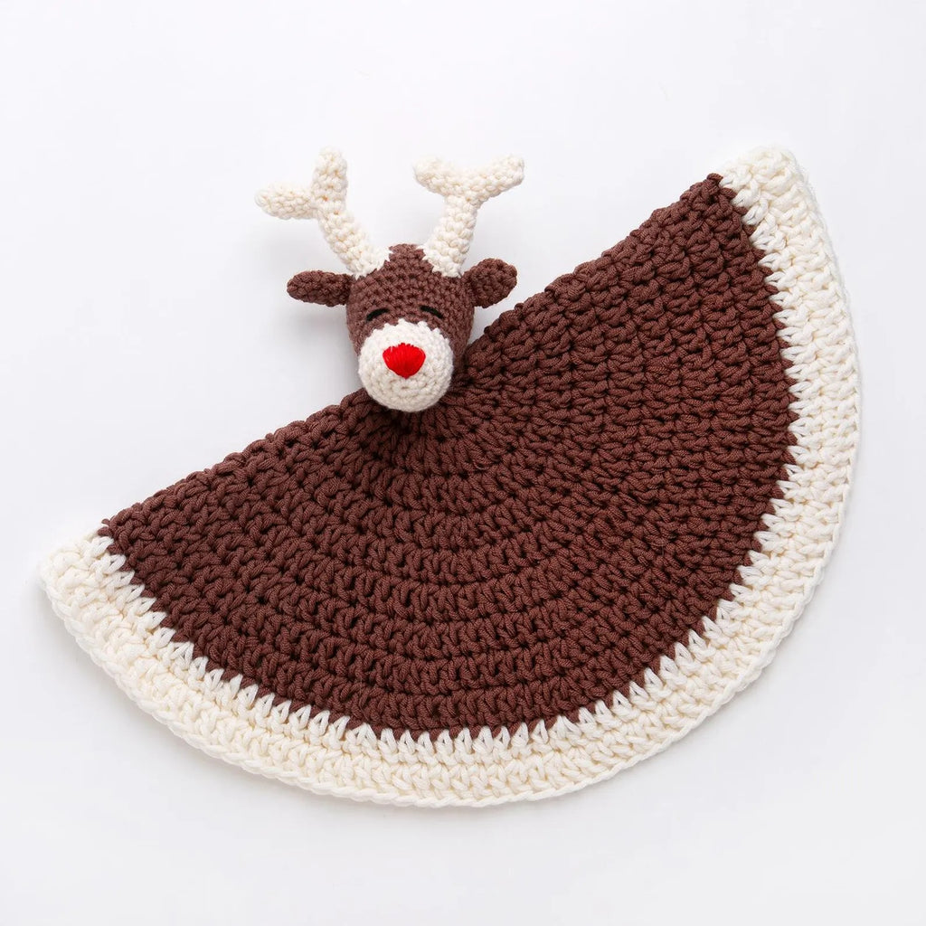 Reindeer Baby Comforter Crochet Kit