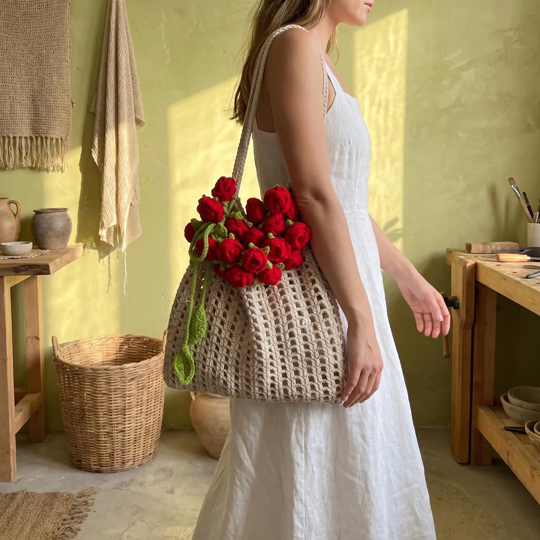 Rose Bag Crochet Kit